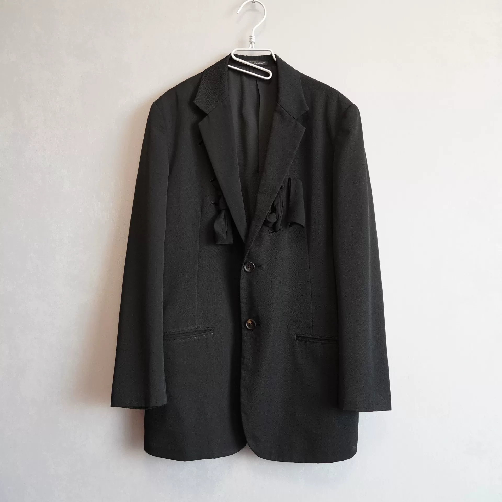 Yohji Yamamoto 06AW Cutout Scarf Jacket