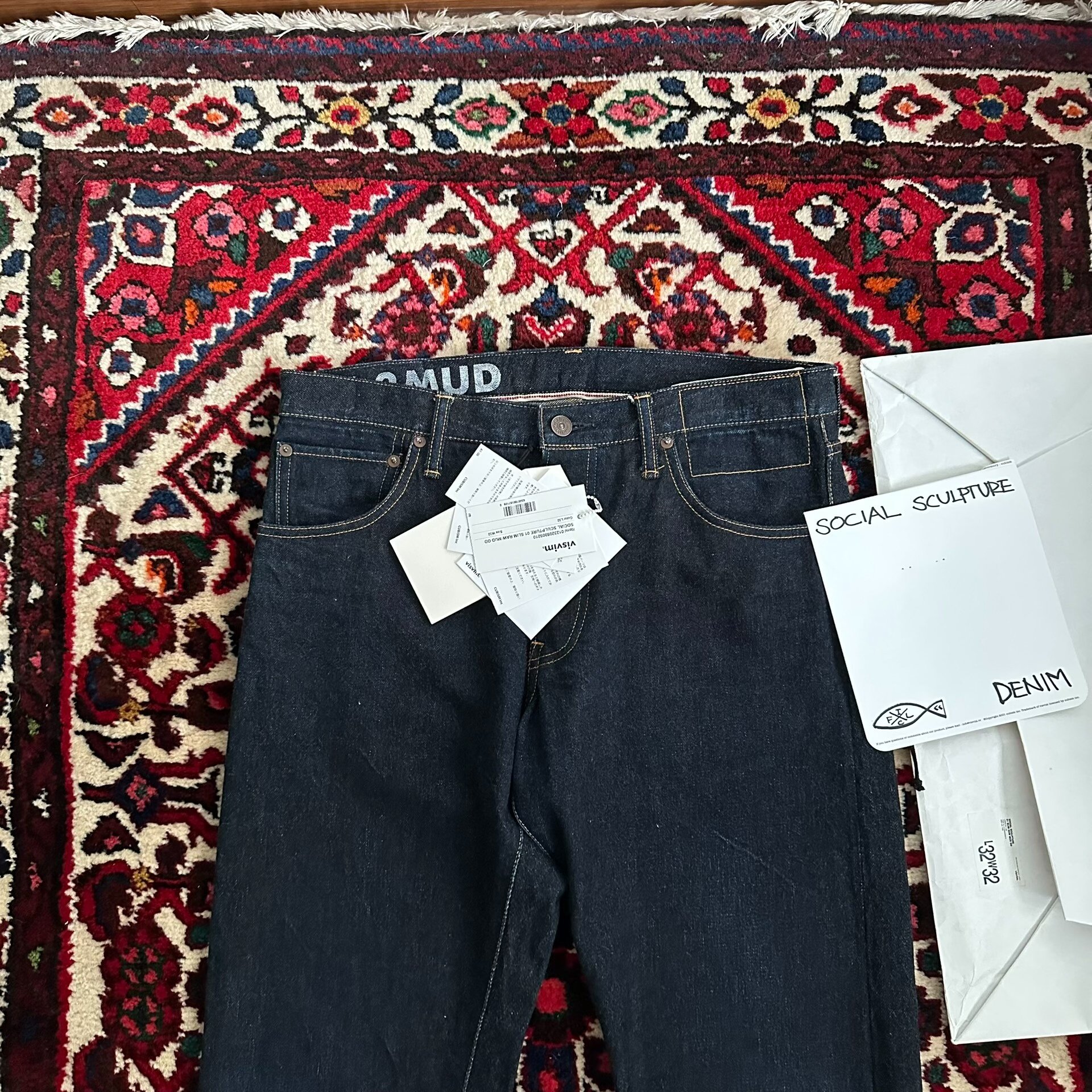 visvim 23AW 01.2mud Mud-Dye Jeans — back
