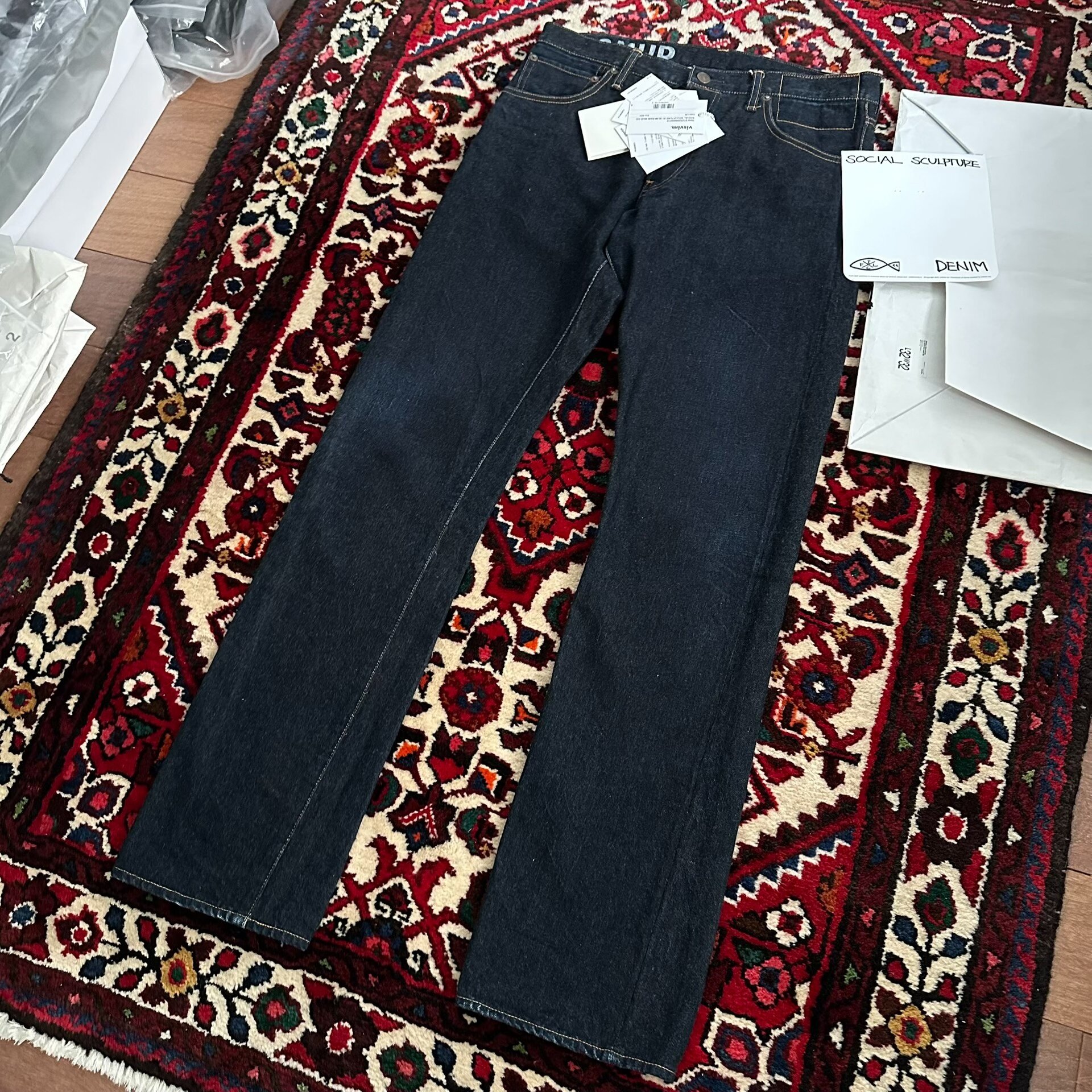 visvim 23AW 01.2mud Mud-Dye Jeans — detail