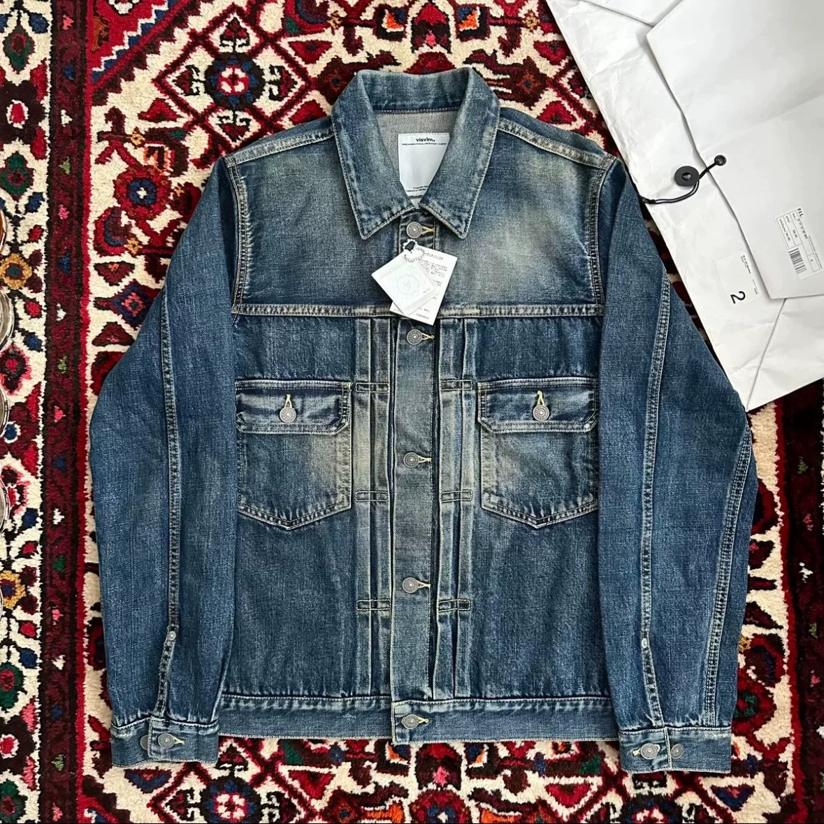 visvim 101 12ss Yellow Mud Denim Jacket