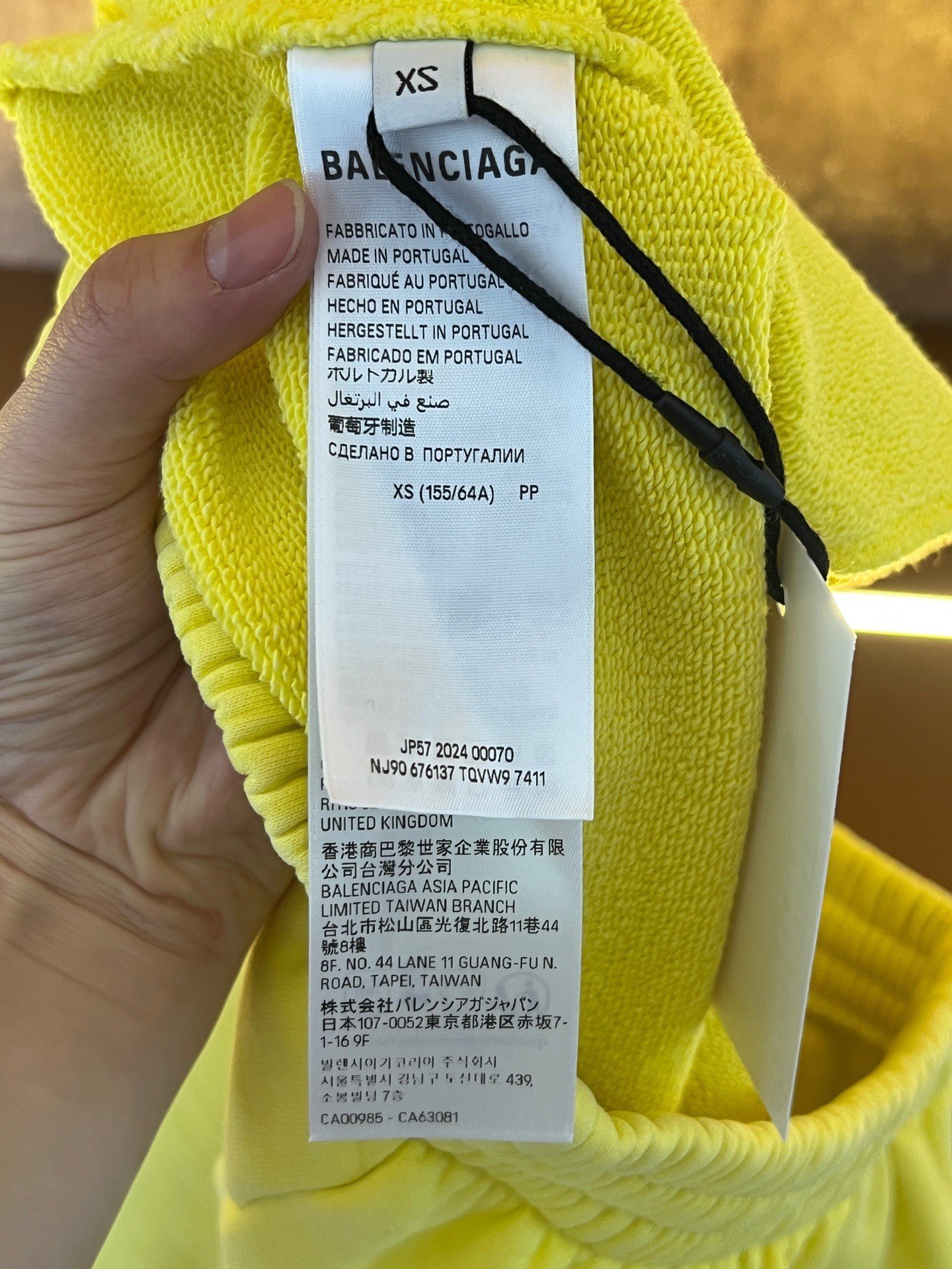 Balenciaga Double Ring Flame Shorts — back