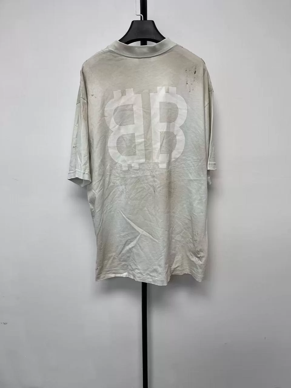 Balenciaga SS23 BB Logo Short-Sleeve T-Shirt — front