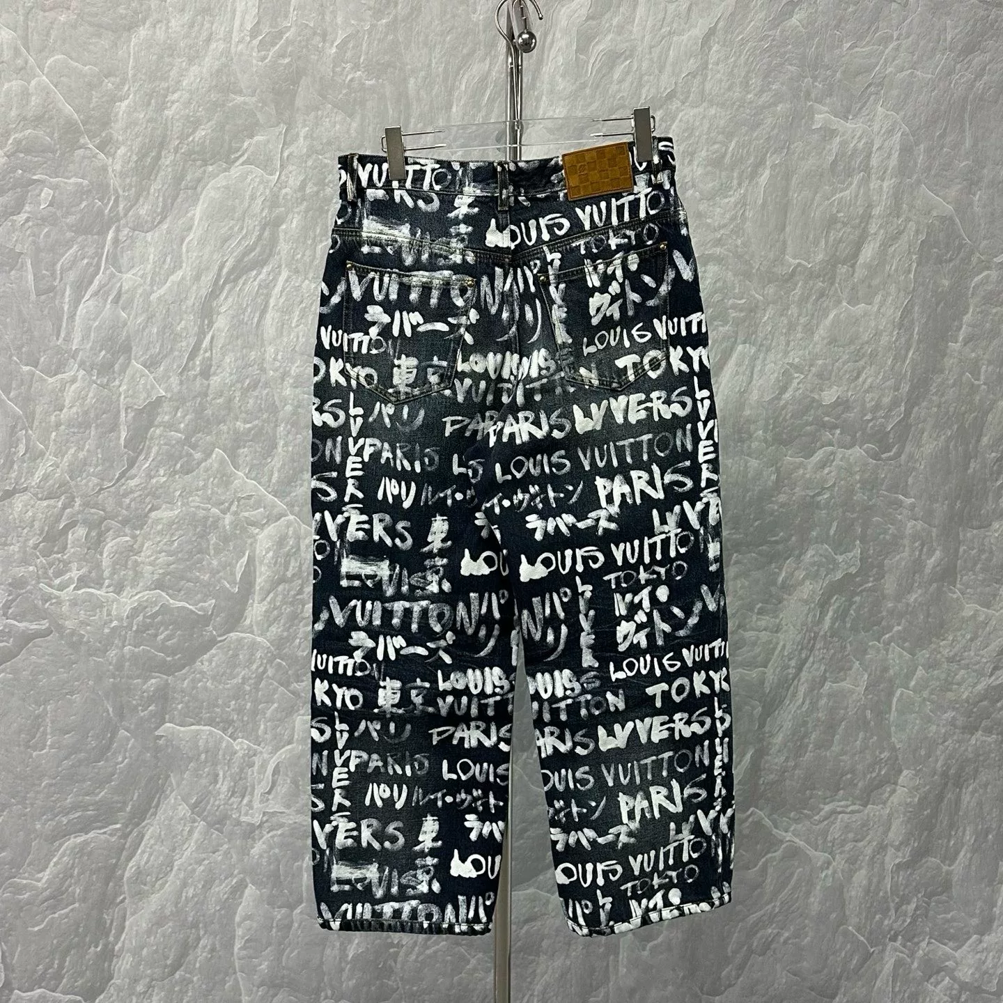 Louis Vuitton Nigo Graffiti Letter Denim Pants — back