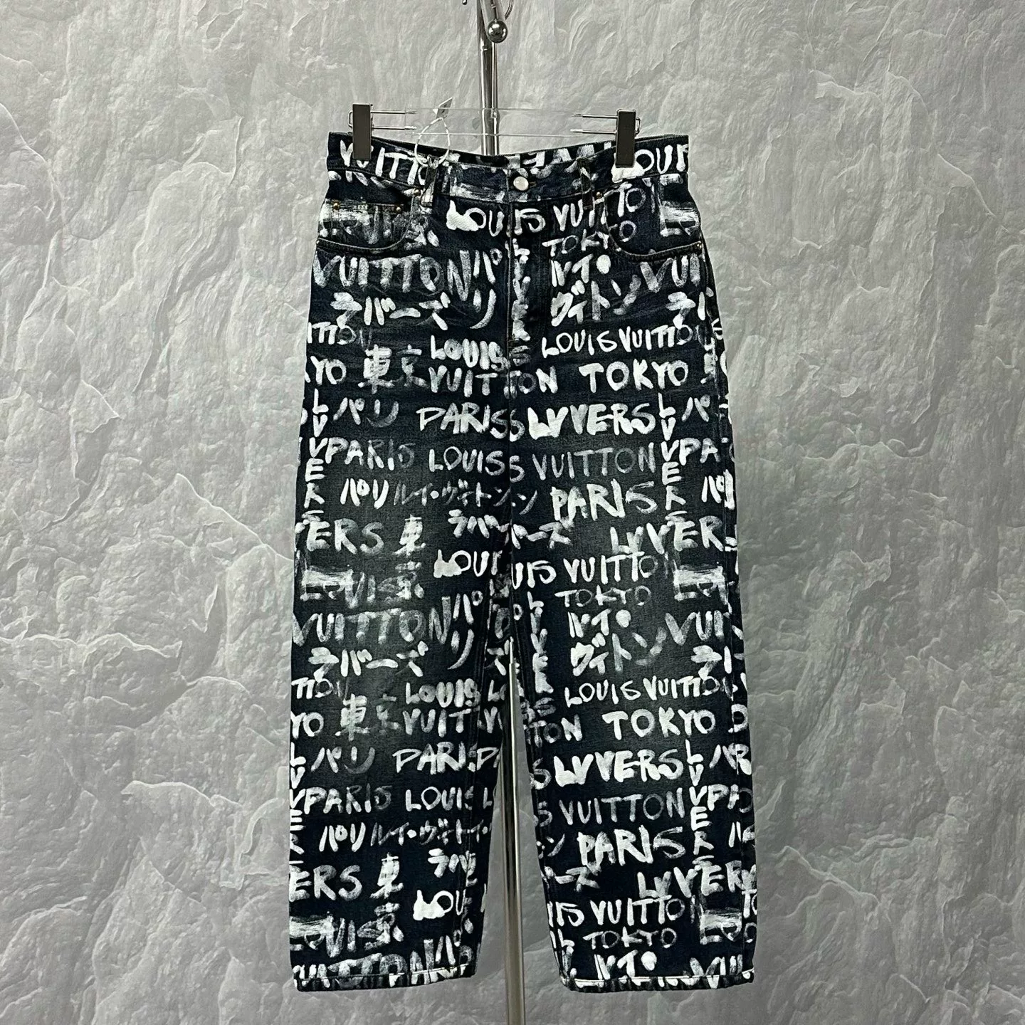 Louis Vuitton Nigo Graffiti Letter Denim Pants