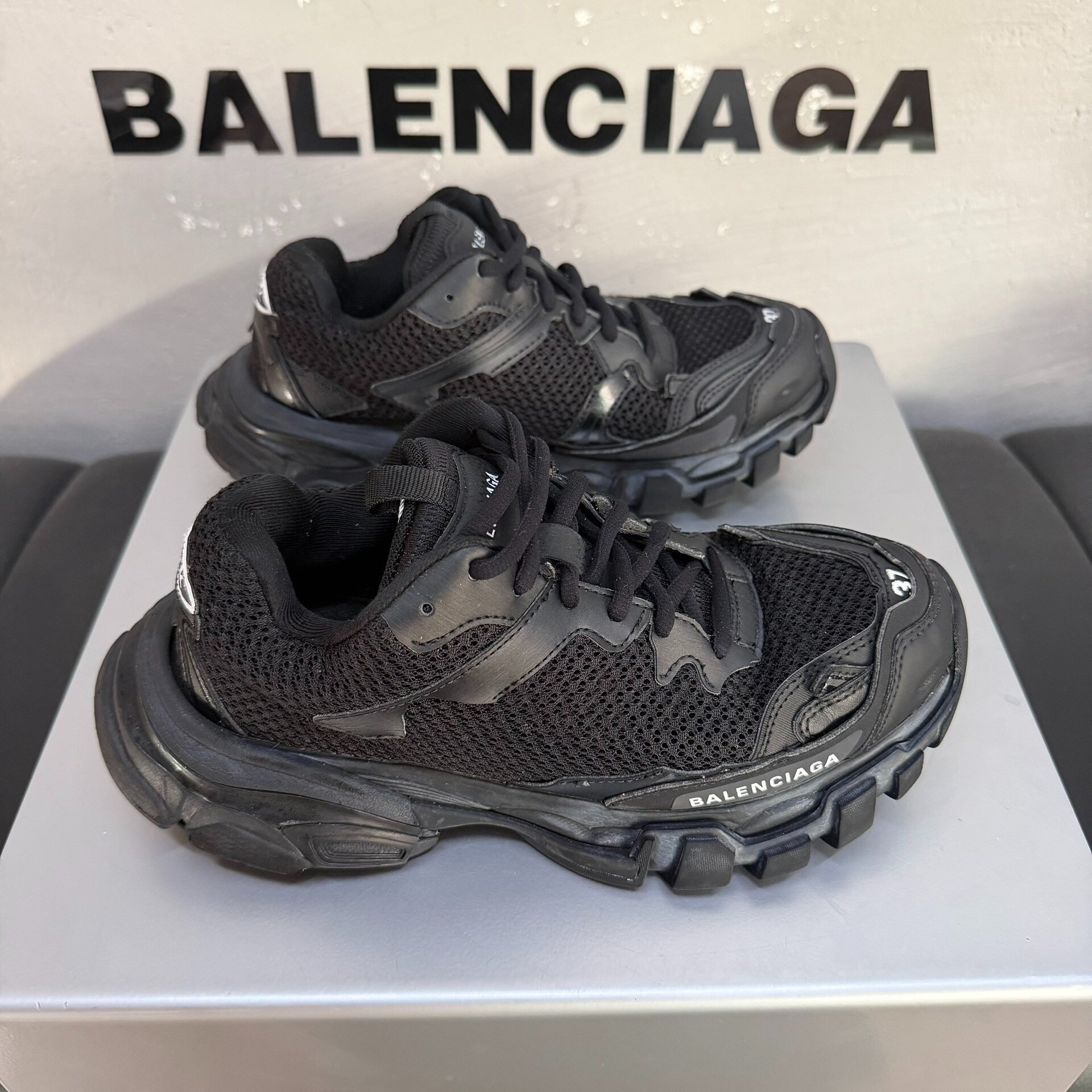 Balenciaga Track 3.0 Black Dad Shoes 37 — back