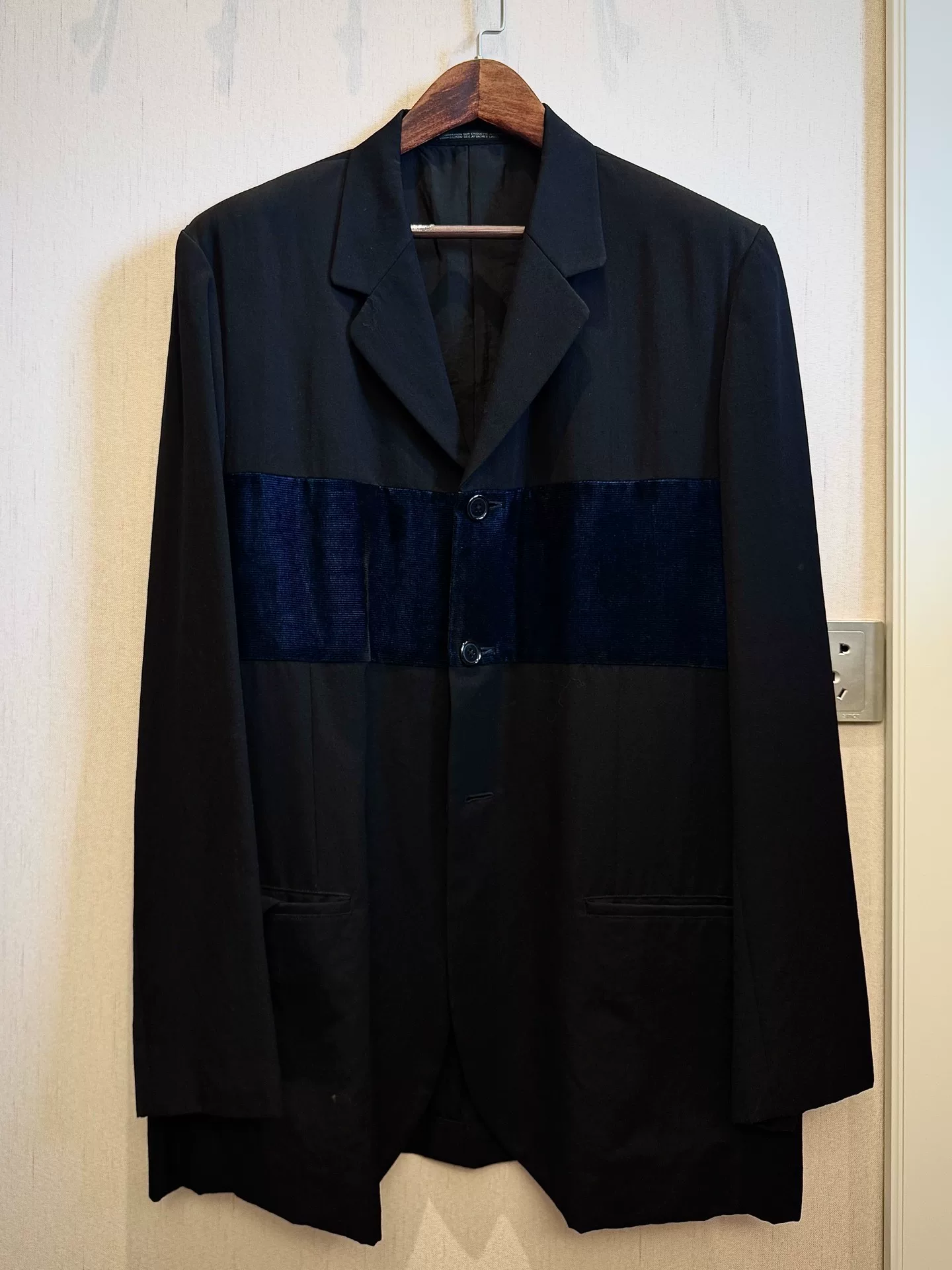 Yohji Yamamoto 97SS Velvet Panel Suit