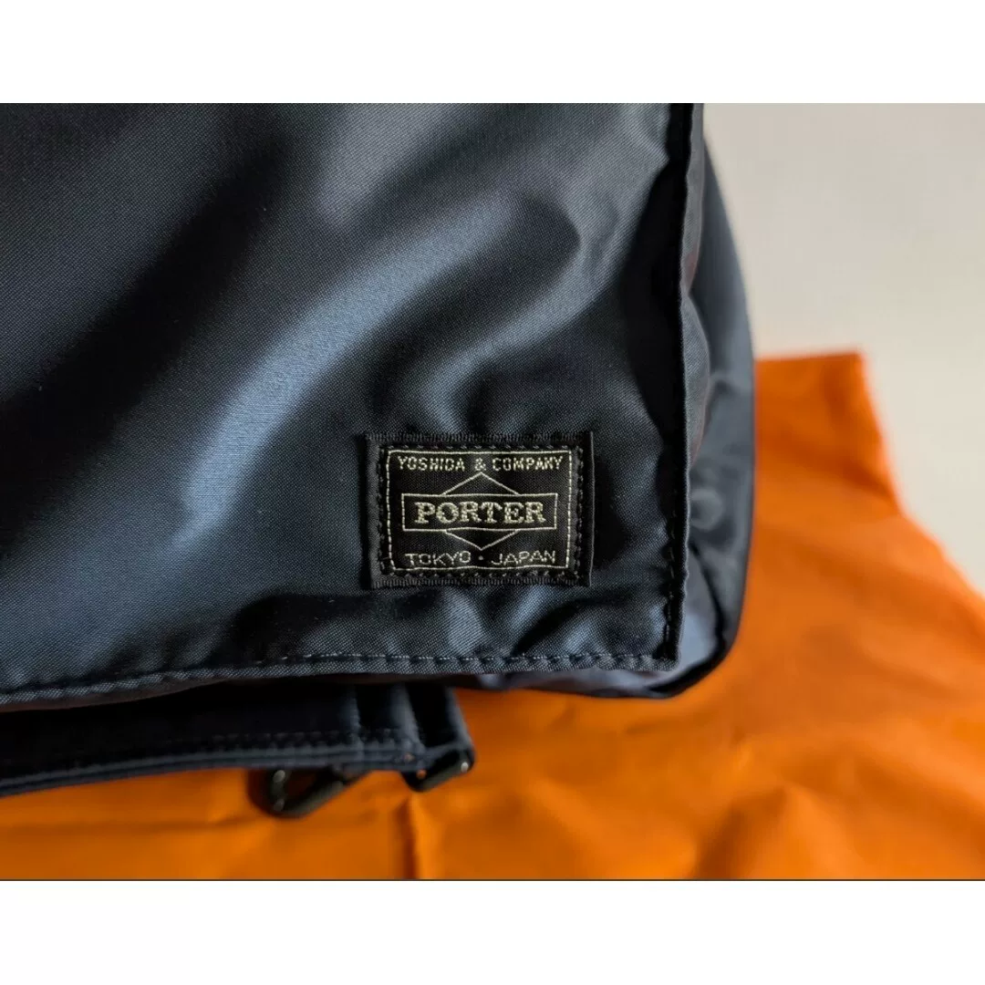 PORTER Tanker 3way Iron Blue Nylon Bag — front