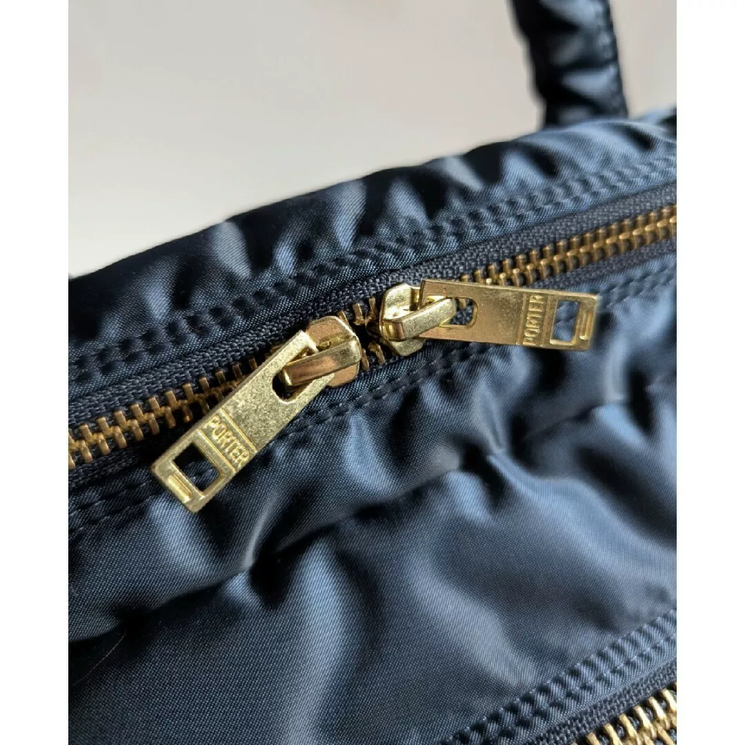 PORTER Tanker 3way Iron Blue Nylon Bag — back