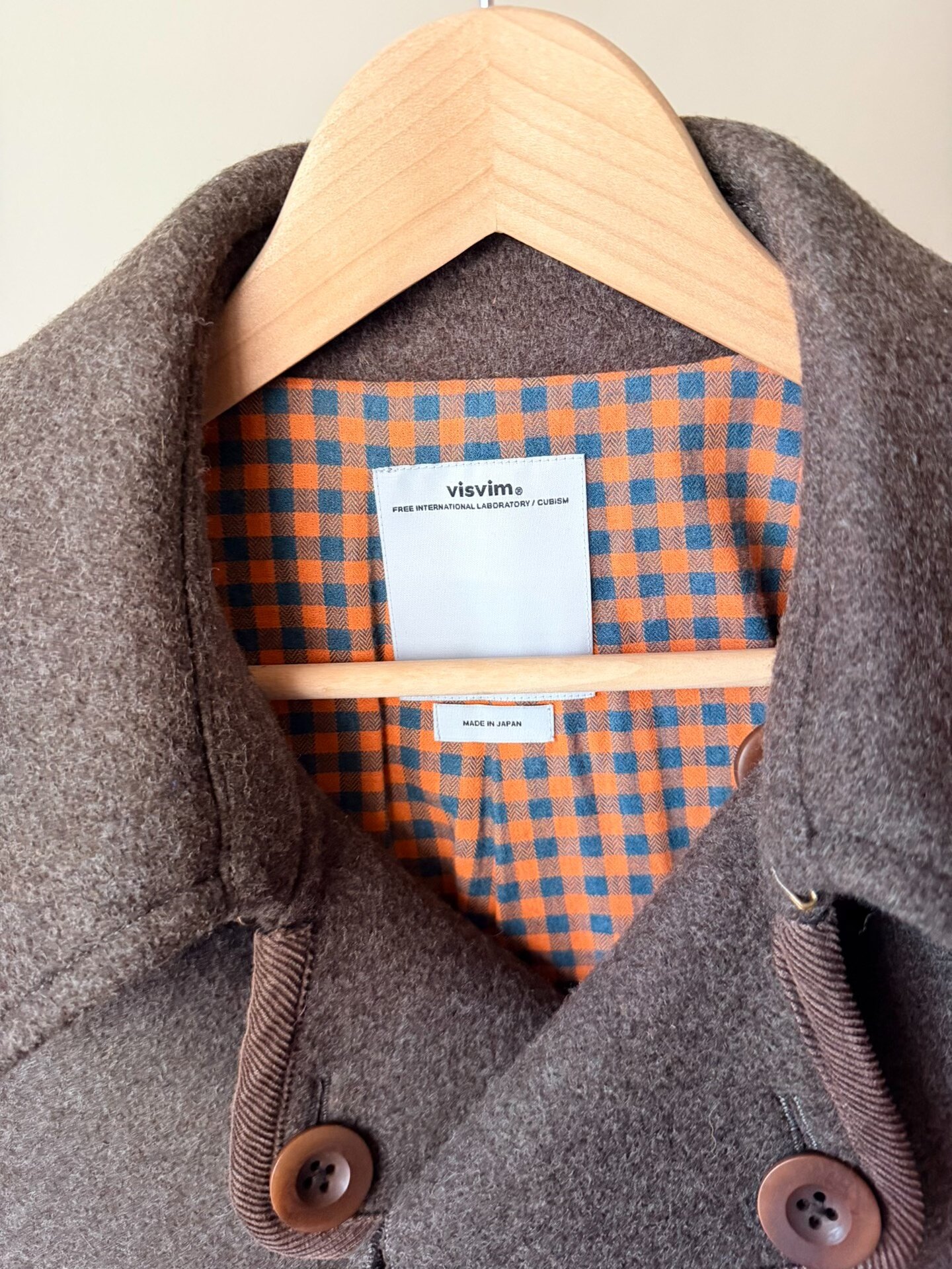 visvim lieutenant matoi jkt premium wool — front