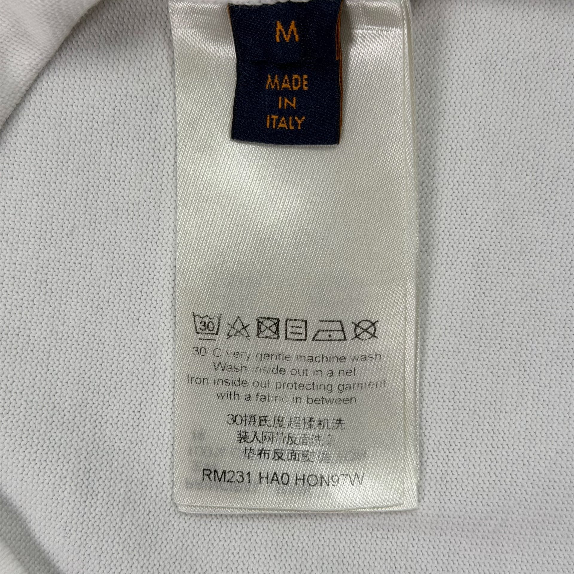 Louis Vuitton White Cartoon Plane Knit Top — back