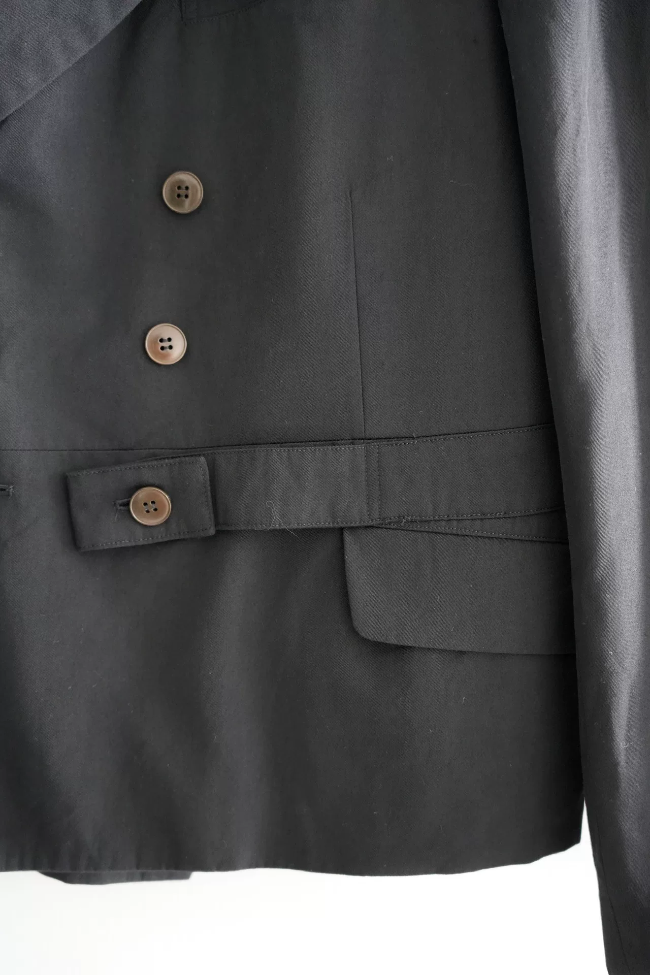 Yohji Yamamoto 96AW Double-Breasted Blazer — label
