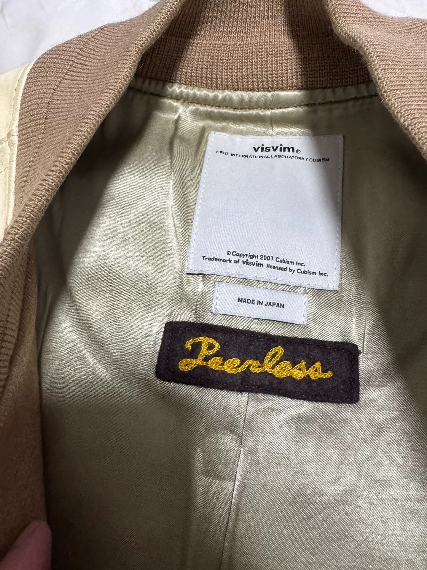 visvim 17AW Varsity Jacket — back