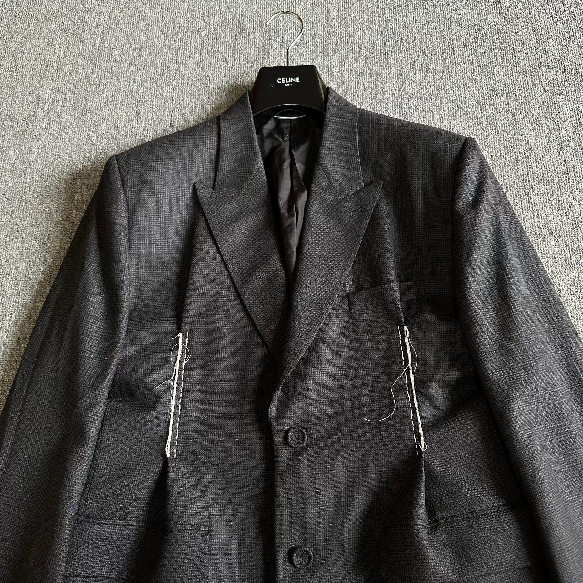 Dior Men 22FW Check Gunlapel Suit — front