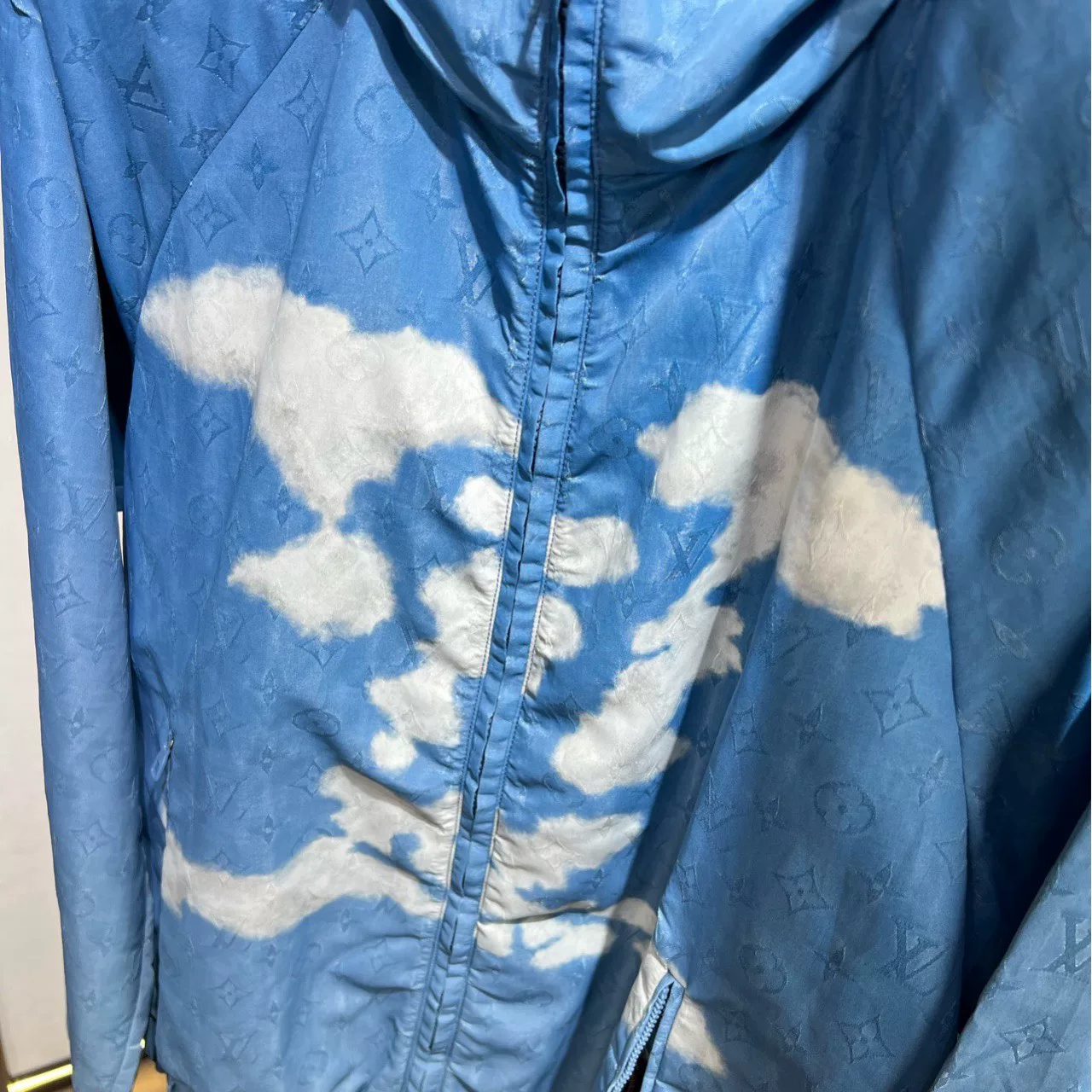 Louis Vuitton Blue Cloud LV Pattern Jacket — back