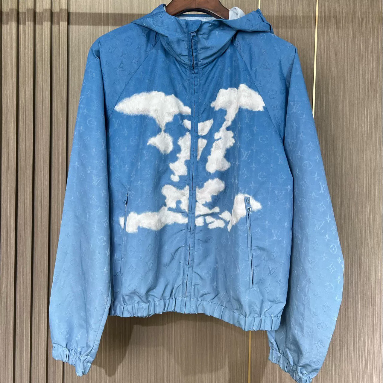 Louis Vuitton Blue Cloud LV Pattern Jacket