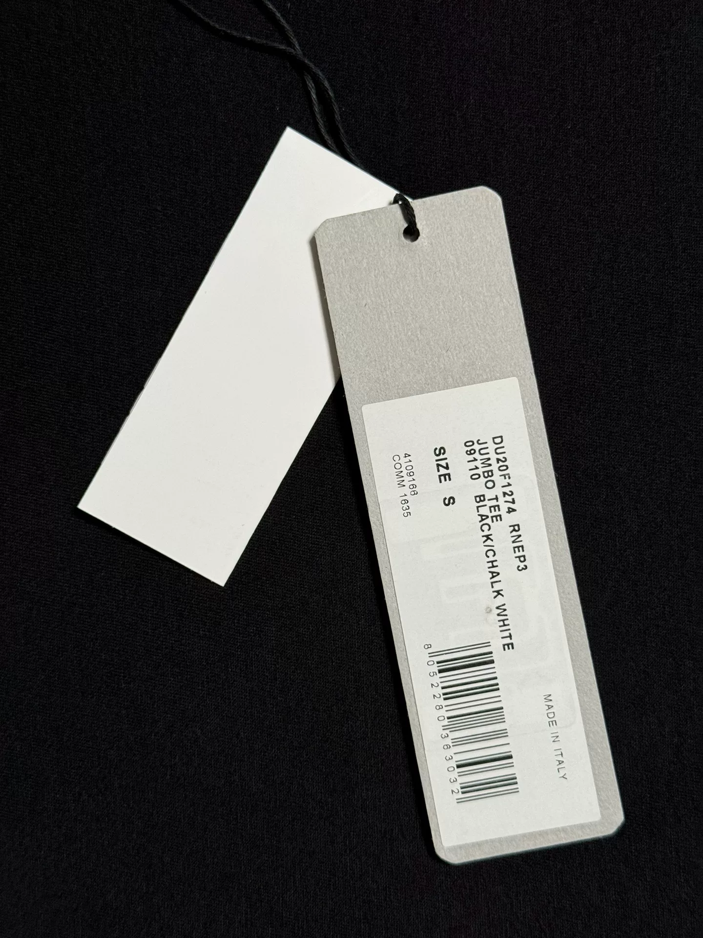 Rick Owens FW 2020 Performa Graphic T-Shirt — back