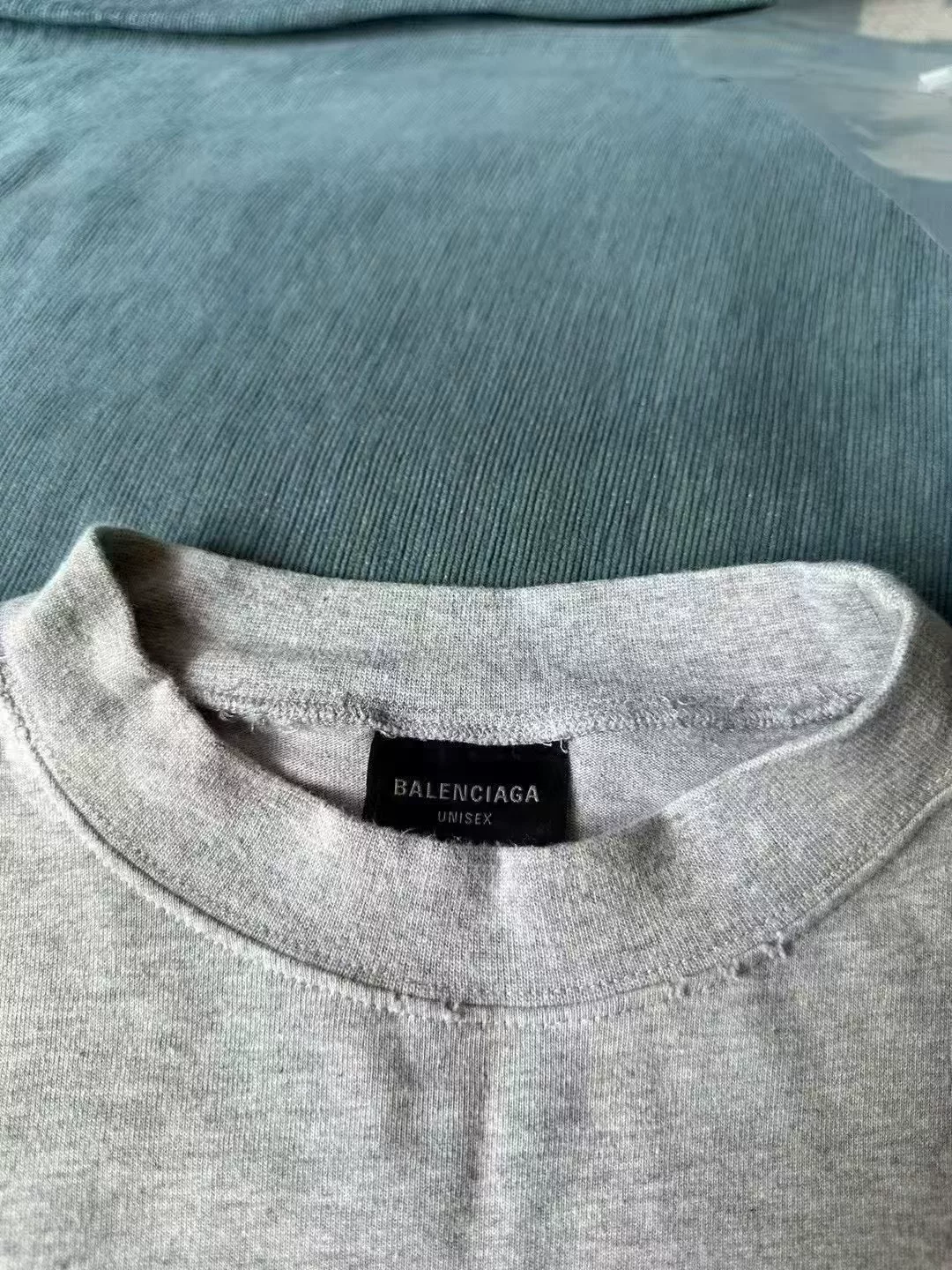 Balenciaga BE KIND Gray Short-Sleeve T-Shirt — front