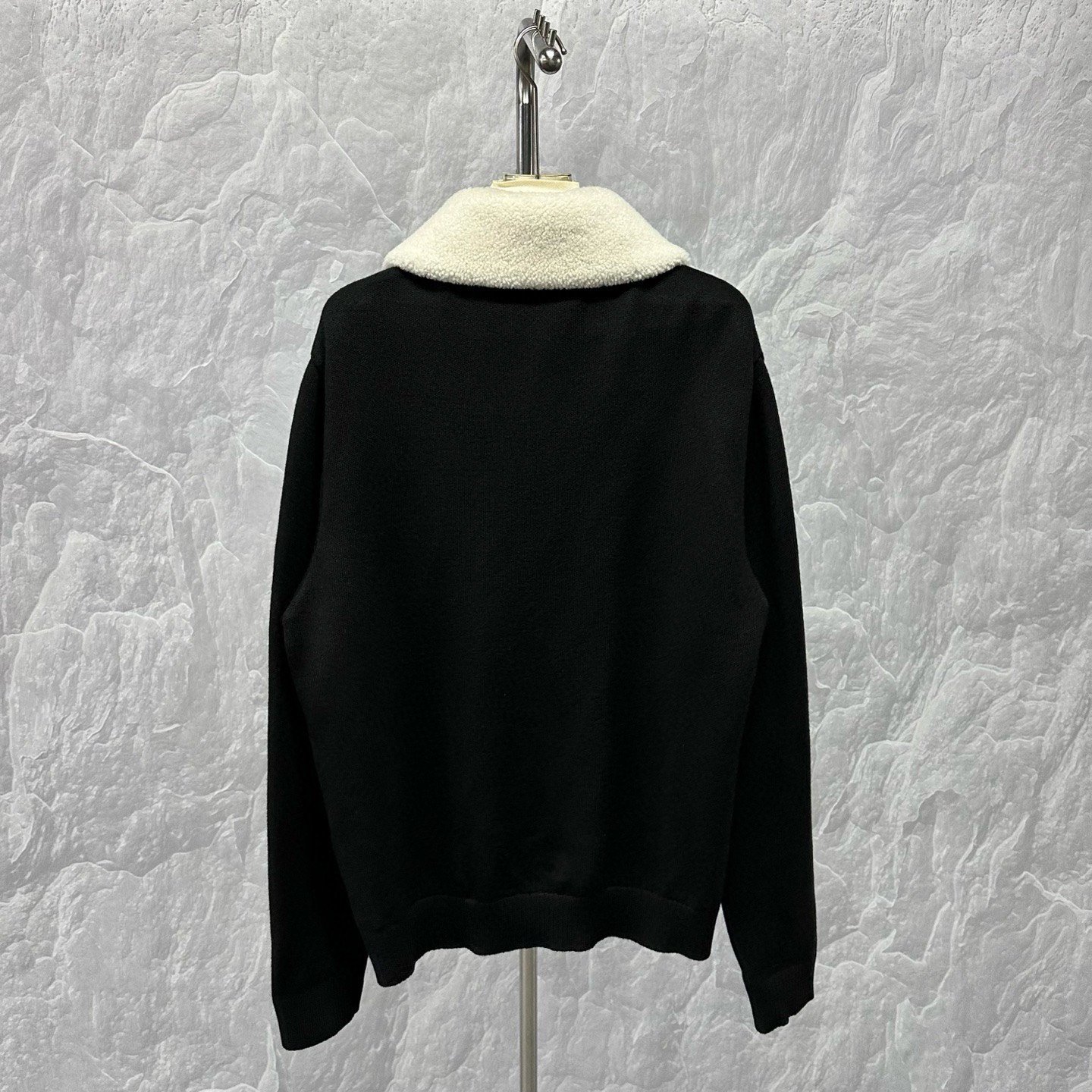 Louis Vuitton SS24 Logo Embroidered Wool Coat — back