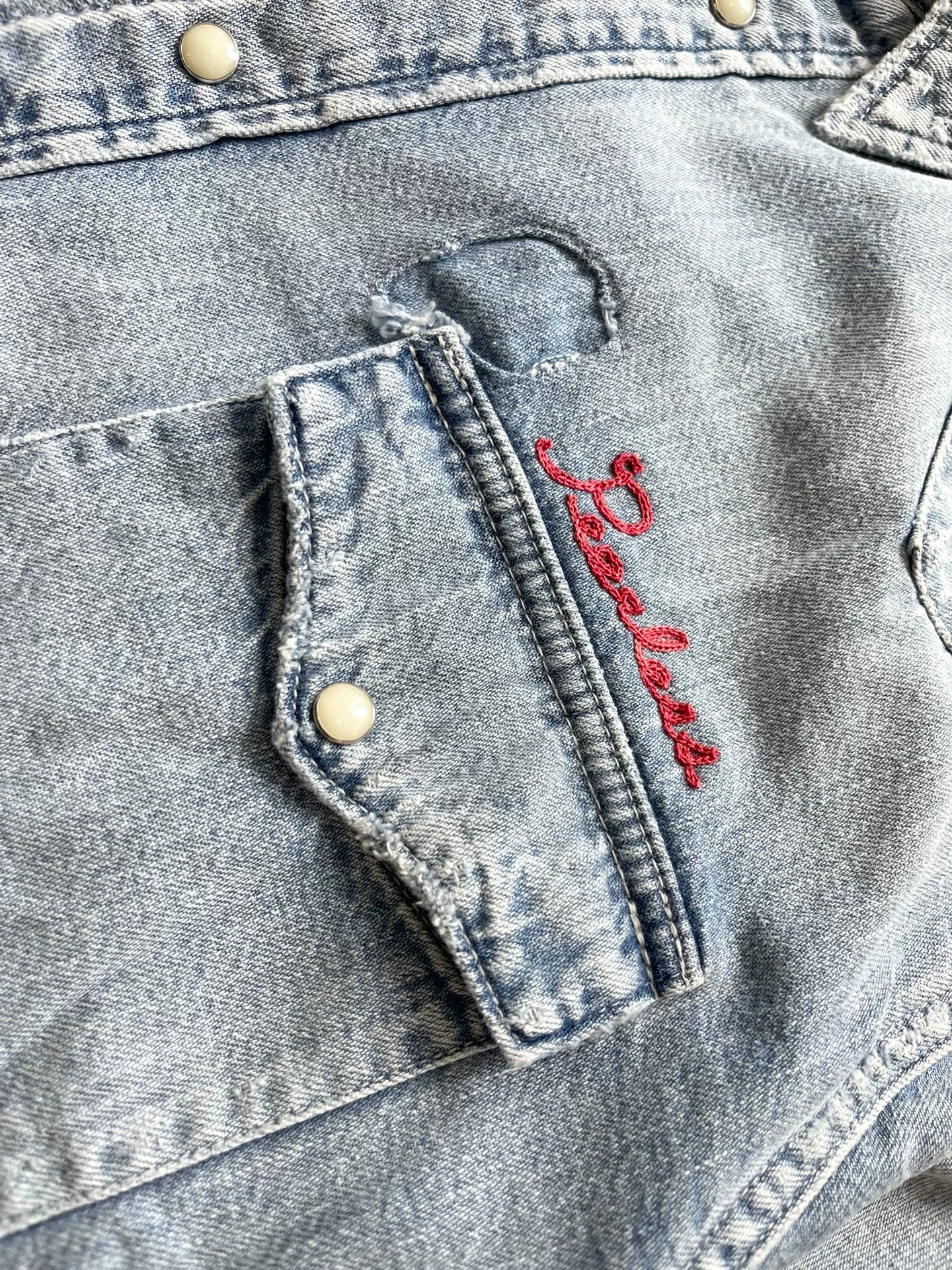 VISVIM 24AW Social Sculpture Denim Shirt — detail