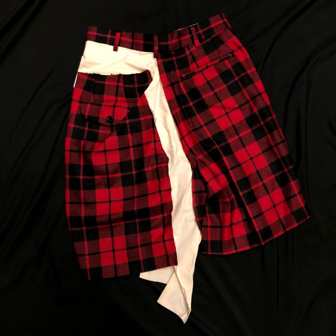 Comme des Garçons 07SS Deconstructed Wool Pants — front