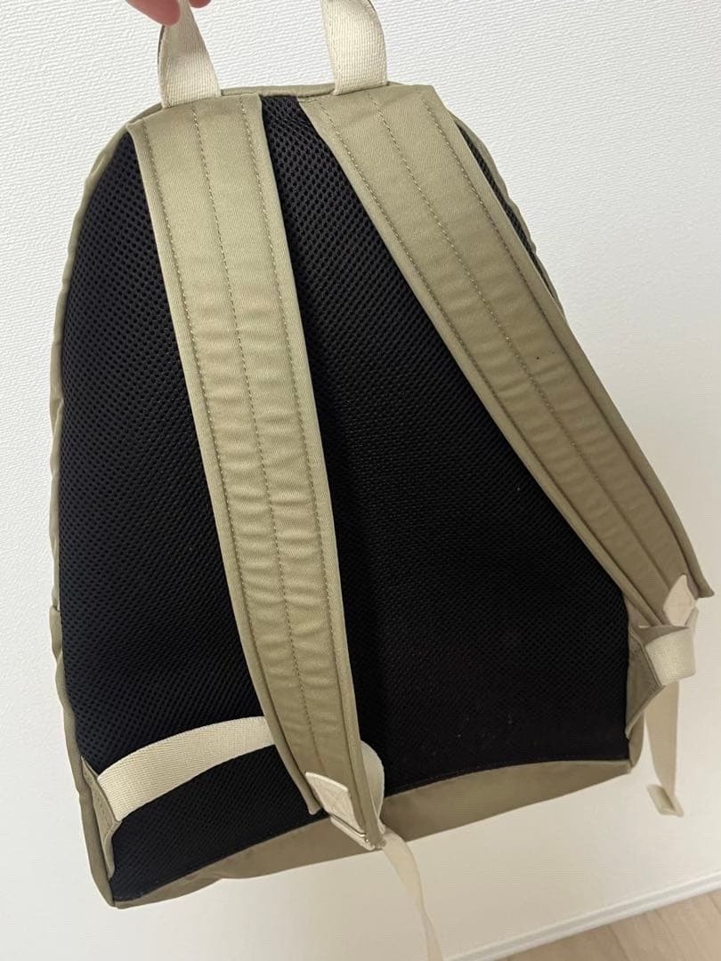 PORTER Khaki Canvas Backpack — front