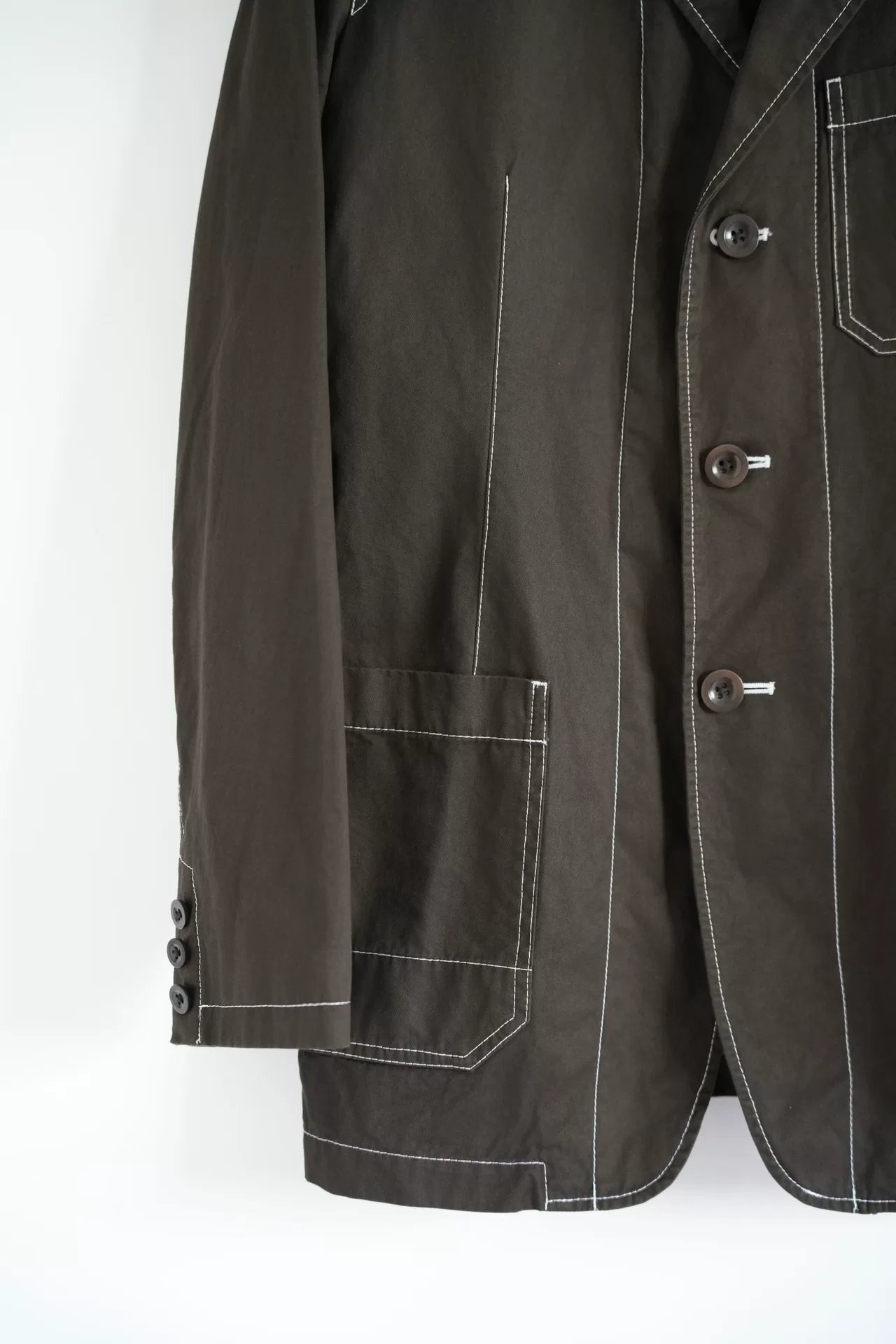 Yohji Yamamoto Structured Stitch Blazer — back