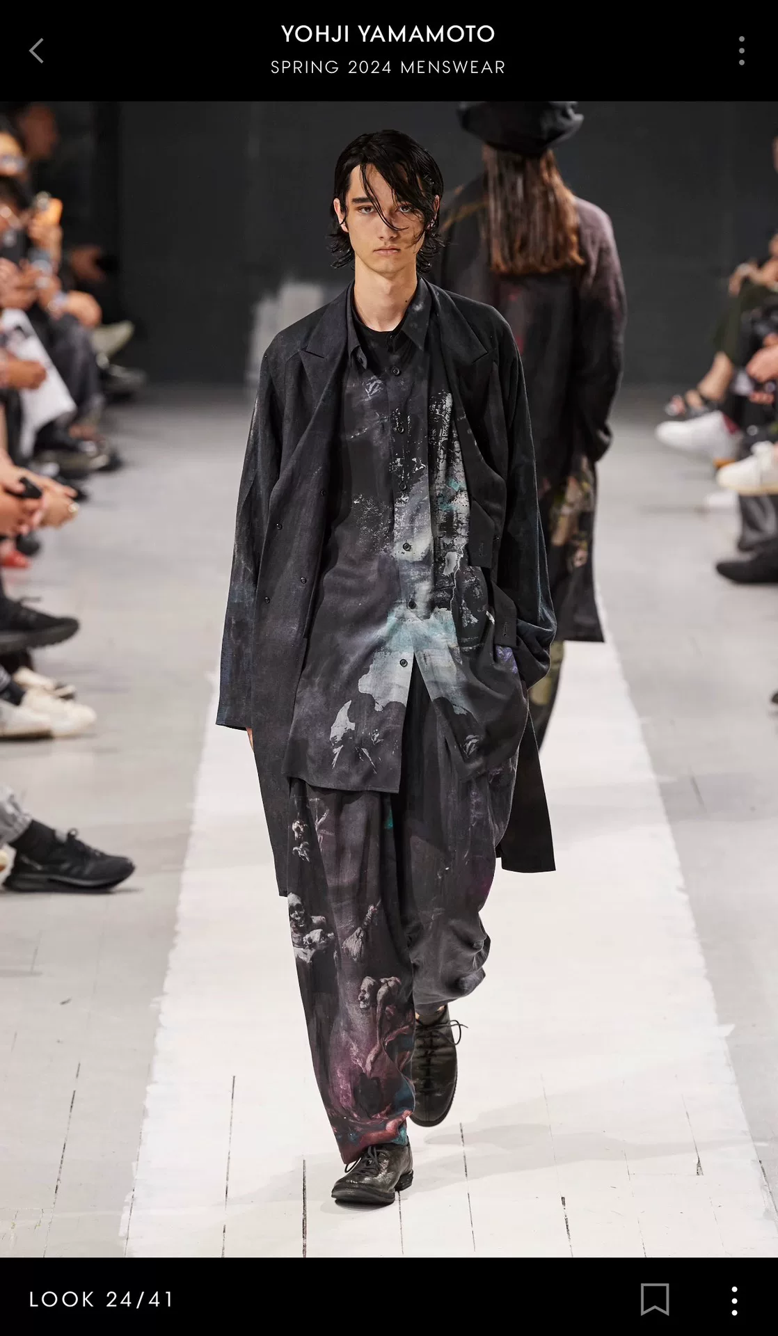 Yohji Yamamoto 24SS Lucifer Coat — back