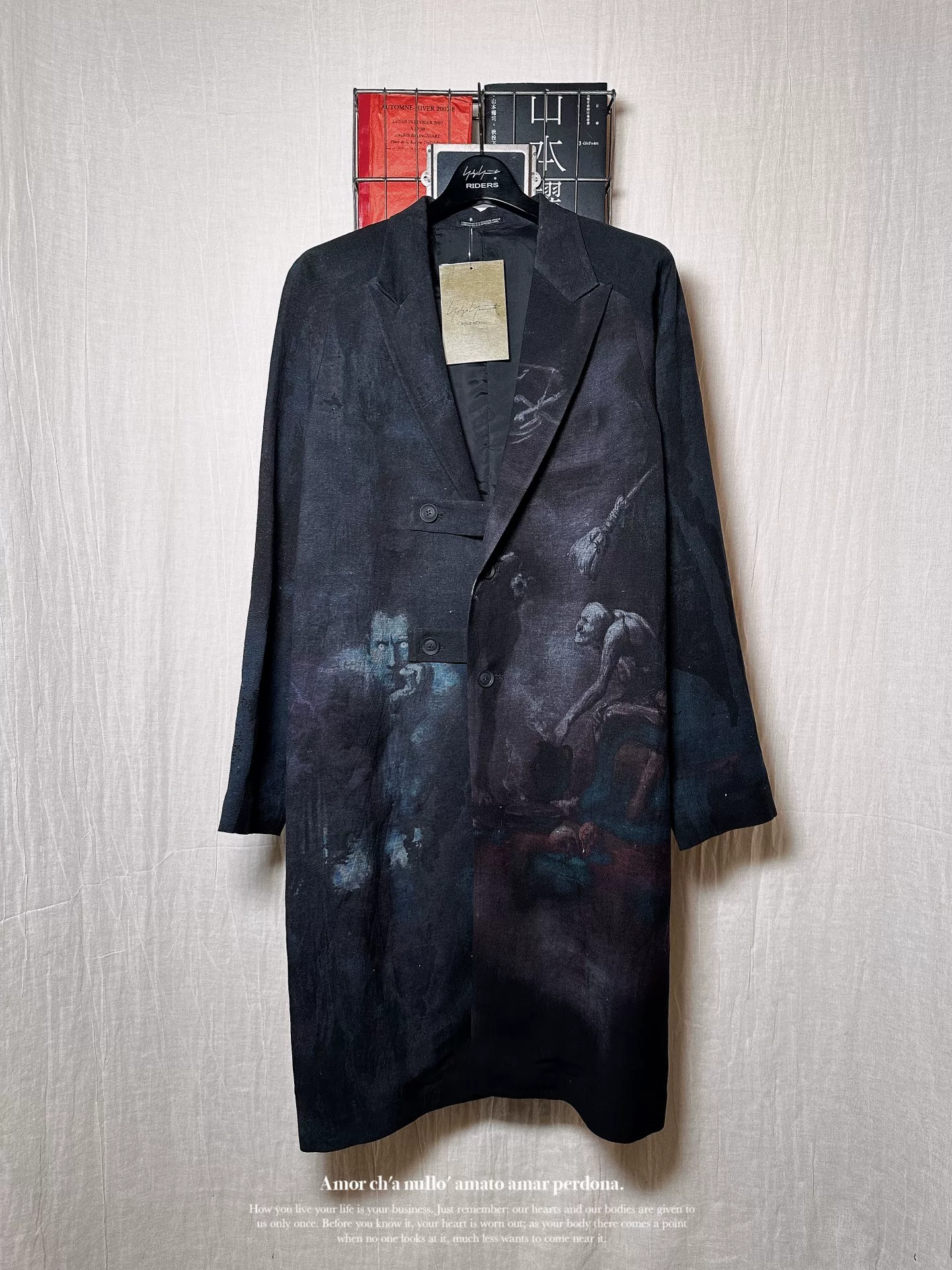 Yohji Yamamoto 24SS Lucifer Coat — detail