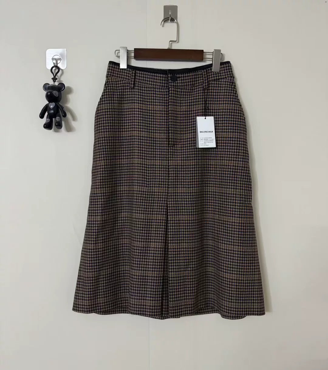 Balenciaga Patchwork Denim Skirt Shorts — front