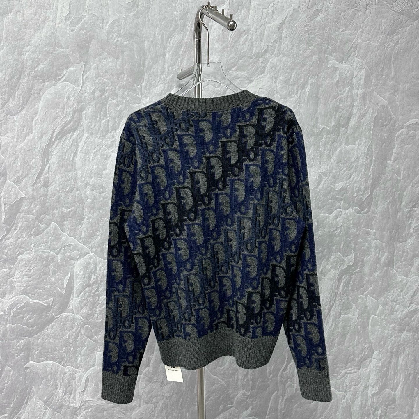 Dior All-Over Logo Wool Sweater — back