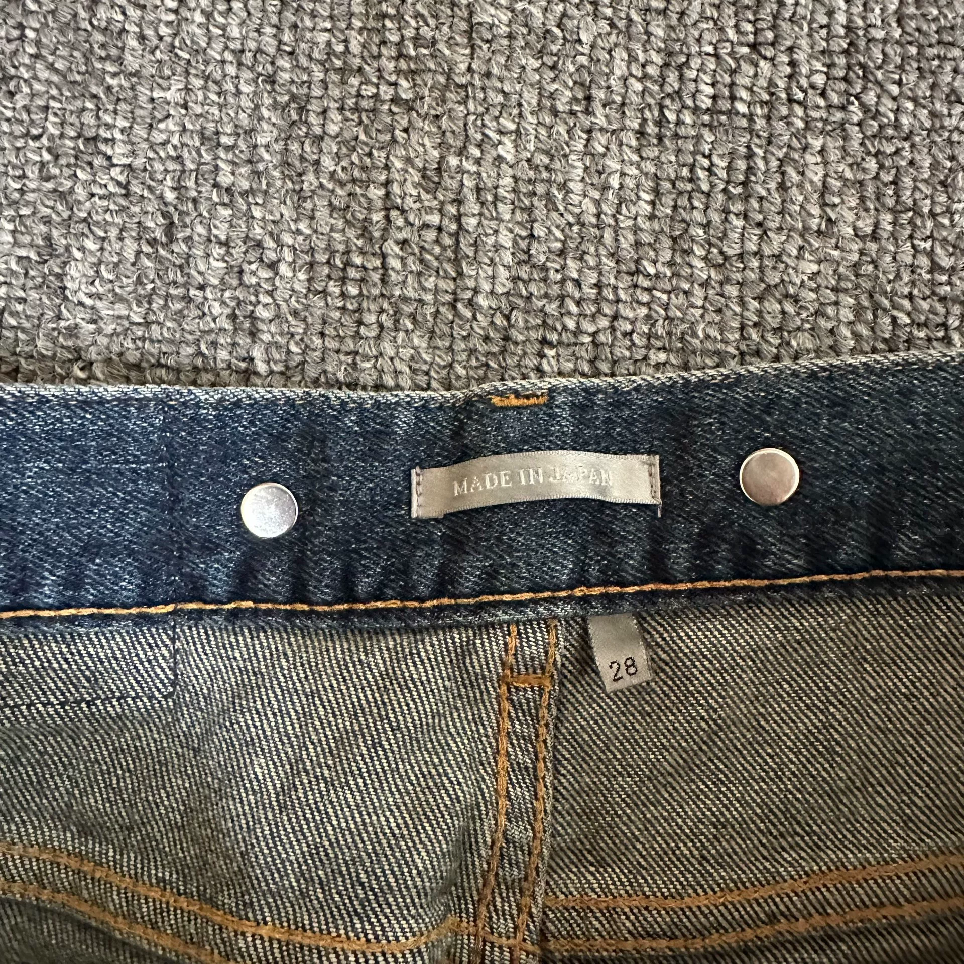 Dior Homme Embroidered Denim Jeans — label