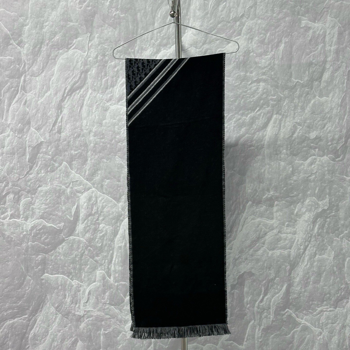 Dior All-Over Print Wool Scarf — front