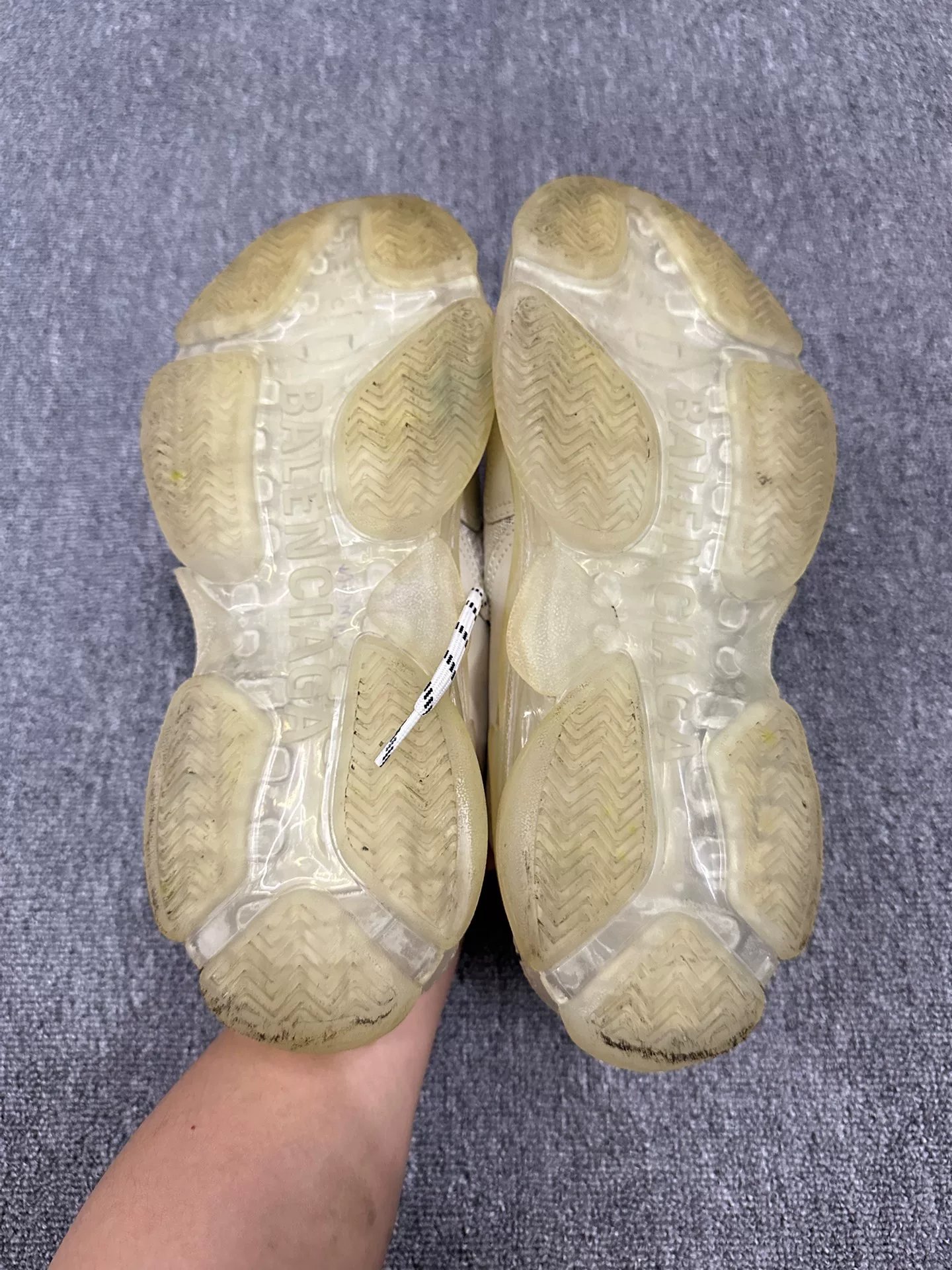 Balenciaga Triple S Beige Dad Shoes 40 — label