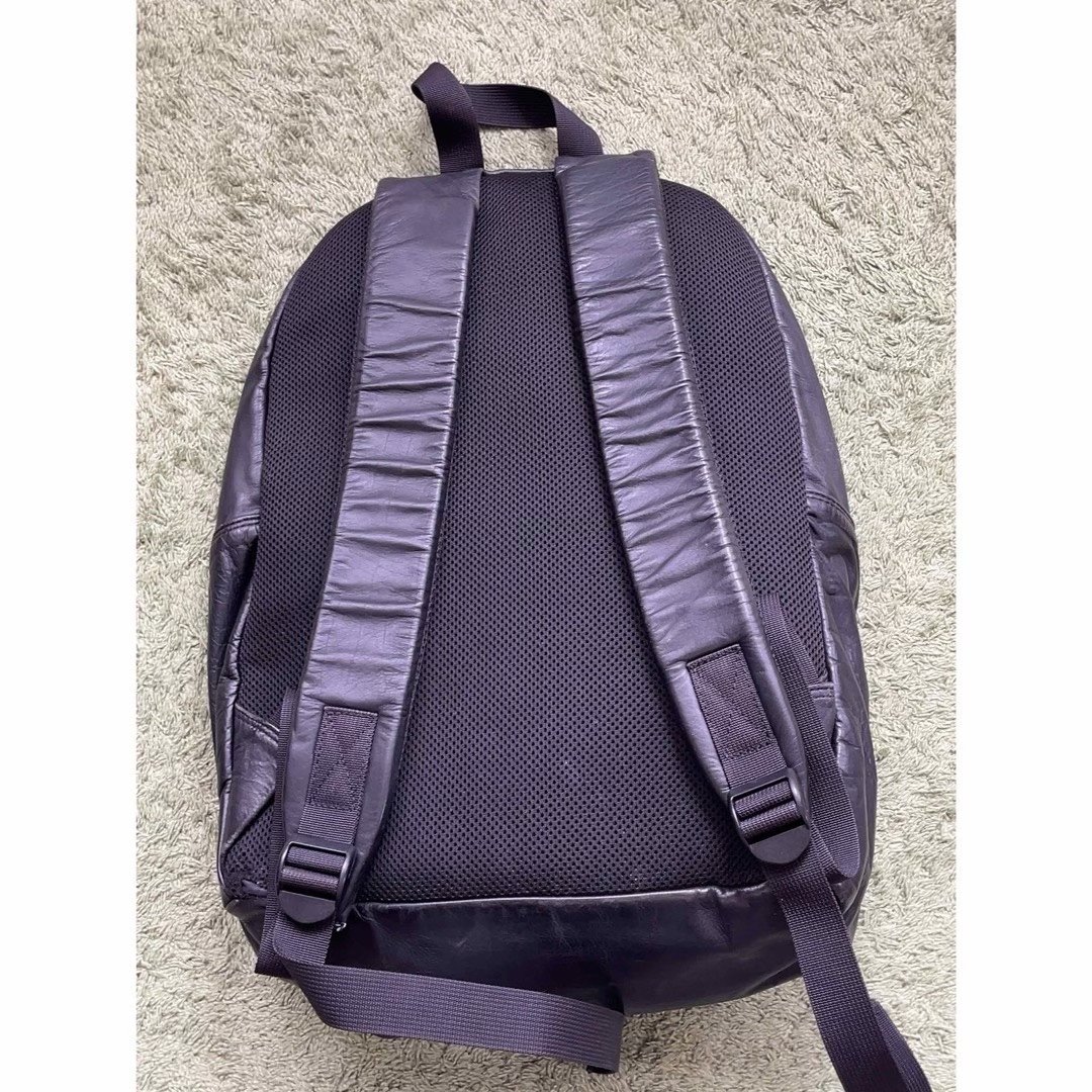 Porter Aloof Black Leather Backpack — detail
