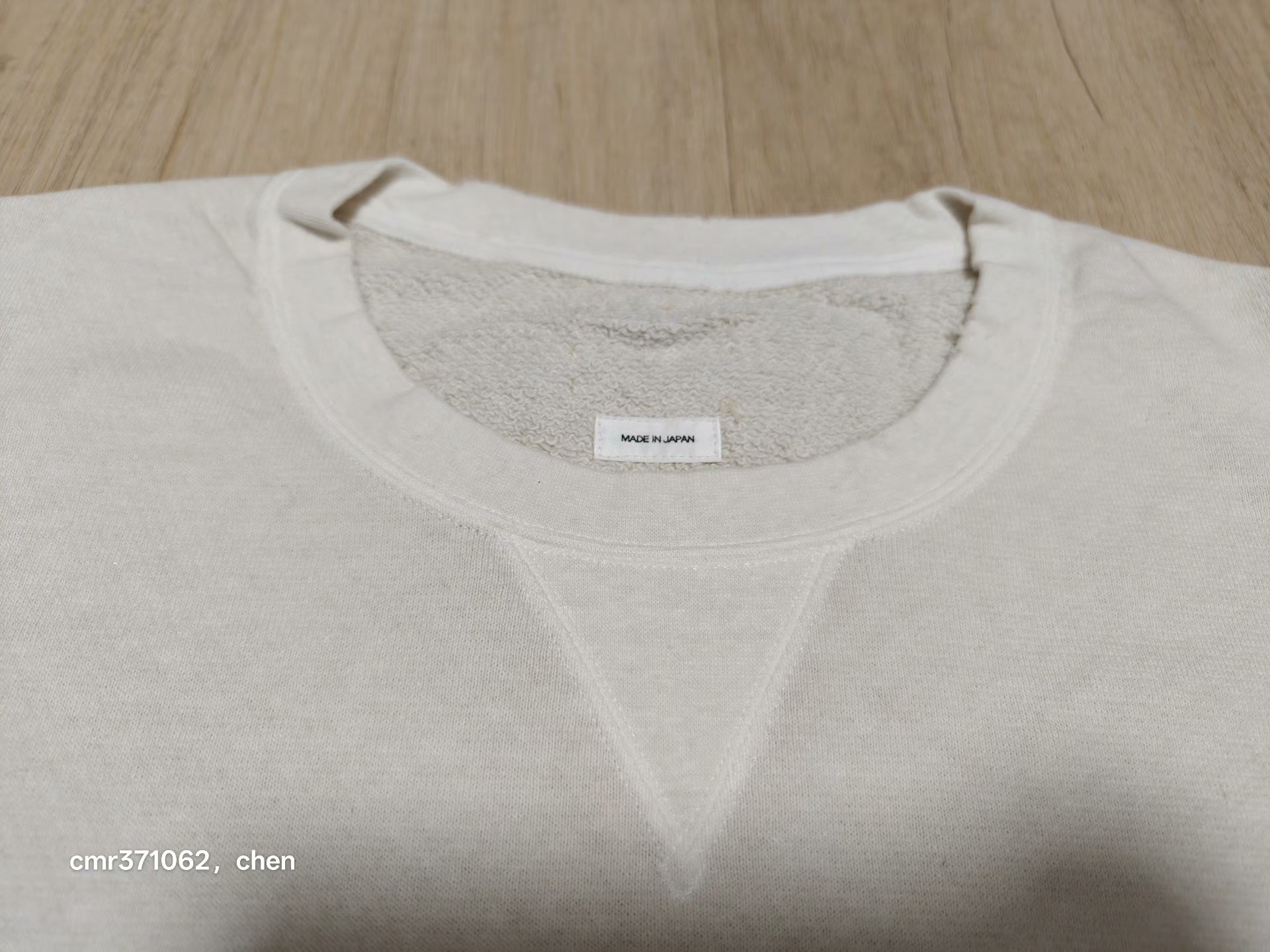 visvim 20AW Jumbo Sweat Uneven Dye — back