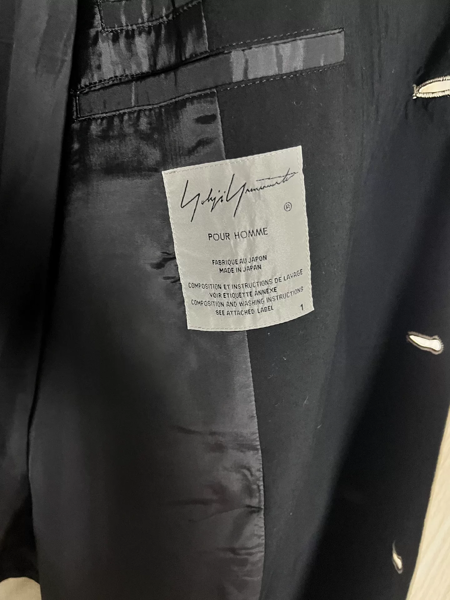 Yohji Yamamoto 19SS Beige Linen Coat — back