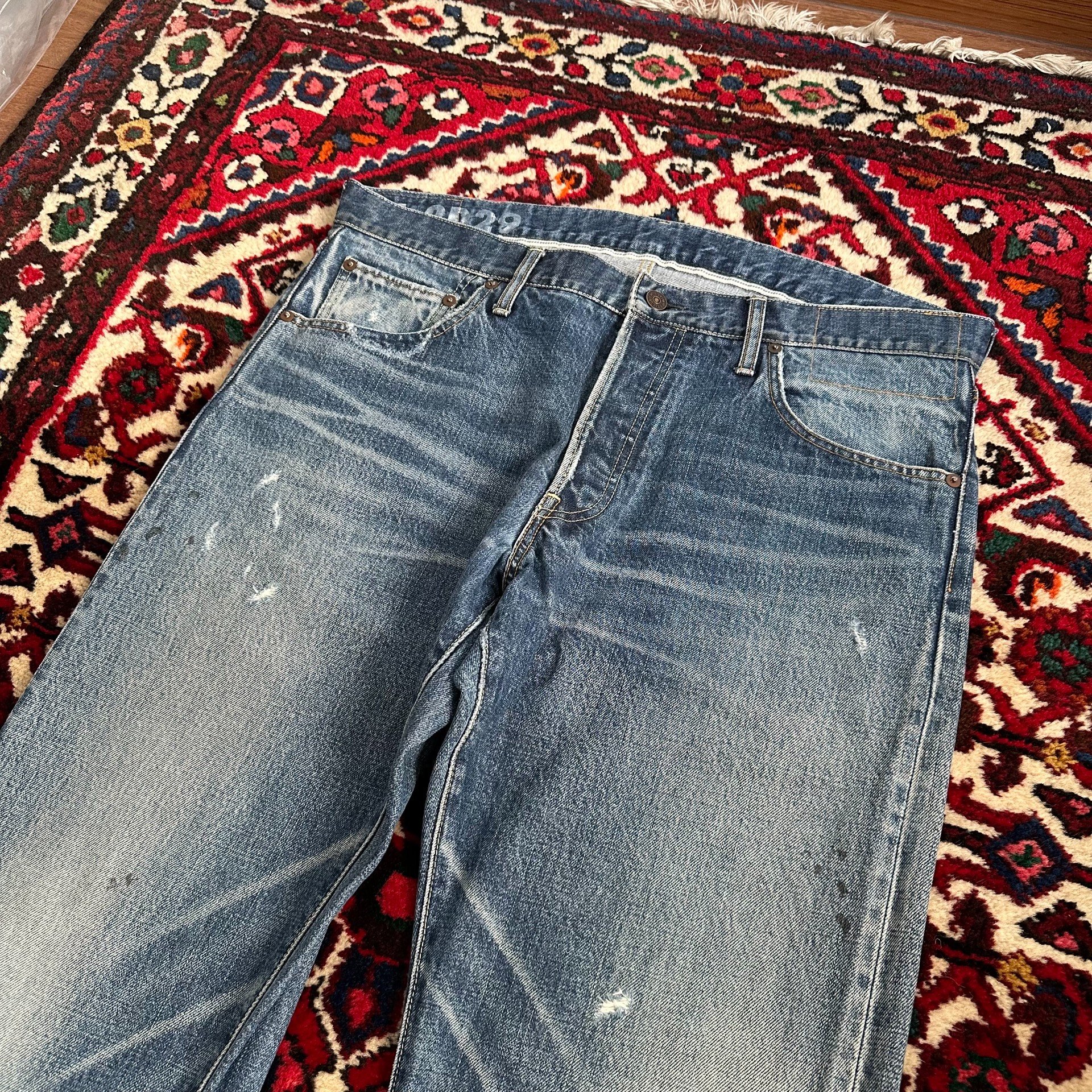 visvim 21aw 01.2D29 Washed Jeans — label