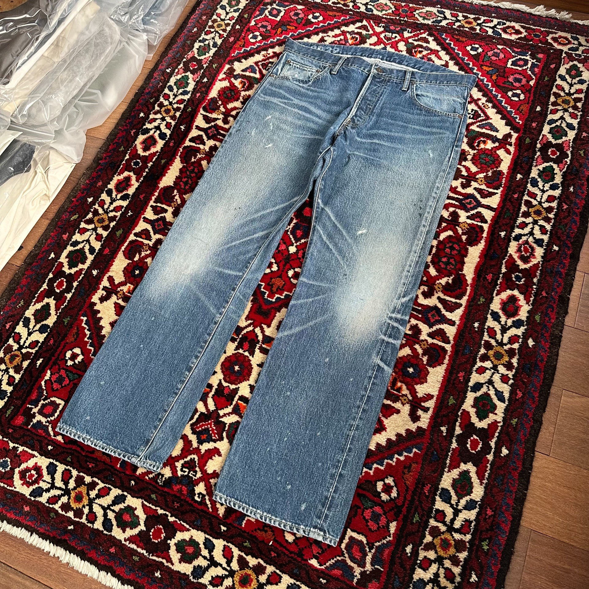 visvim 21aw 01.2D29 Washed Jeans — detail