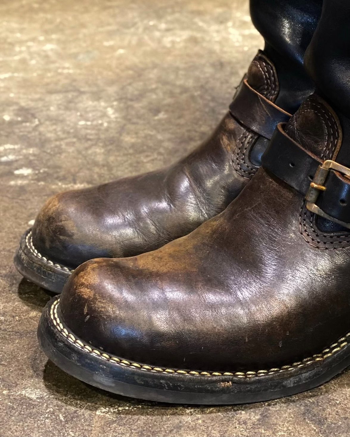 Wesco Century Boss 10" Horsehide Boots — back