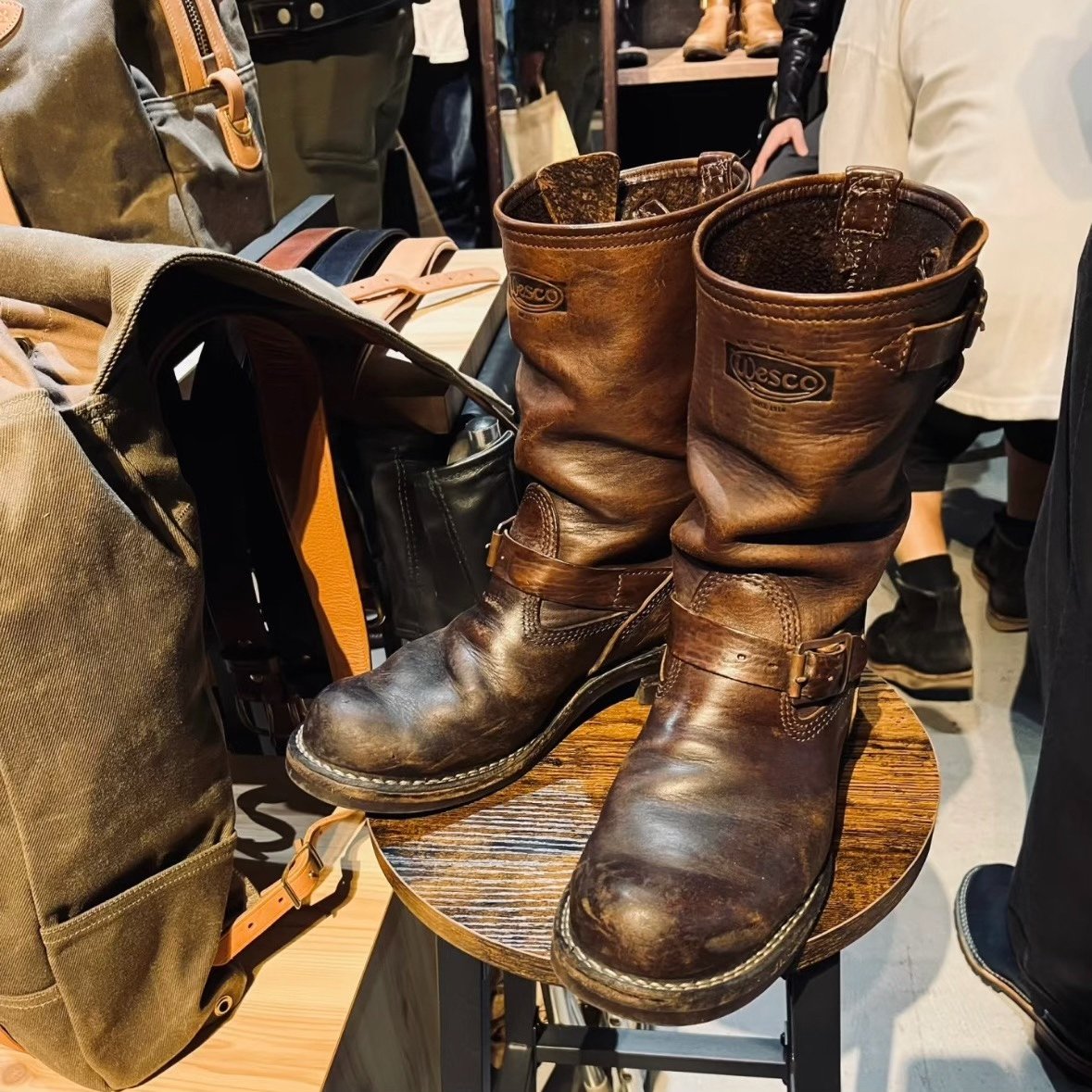 Wesco Century Boss 10" Horsehide Boots — label