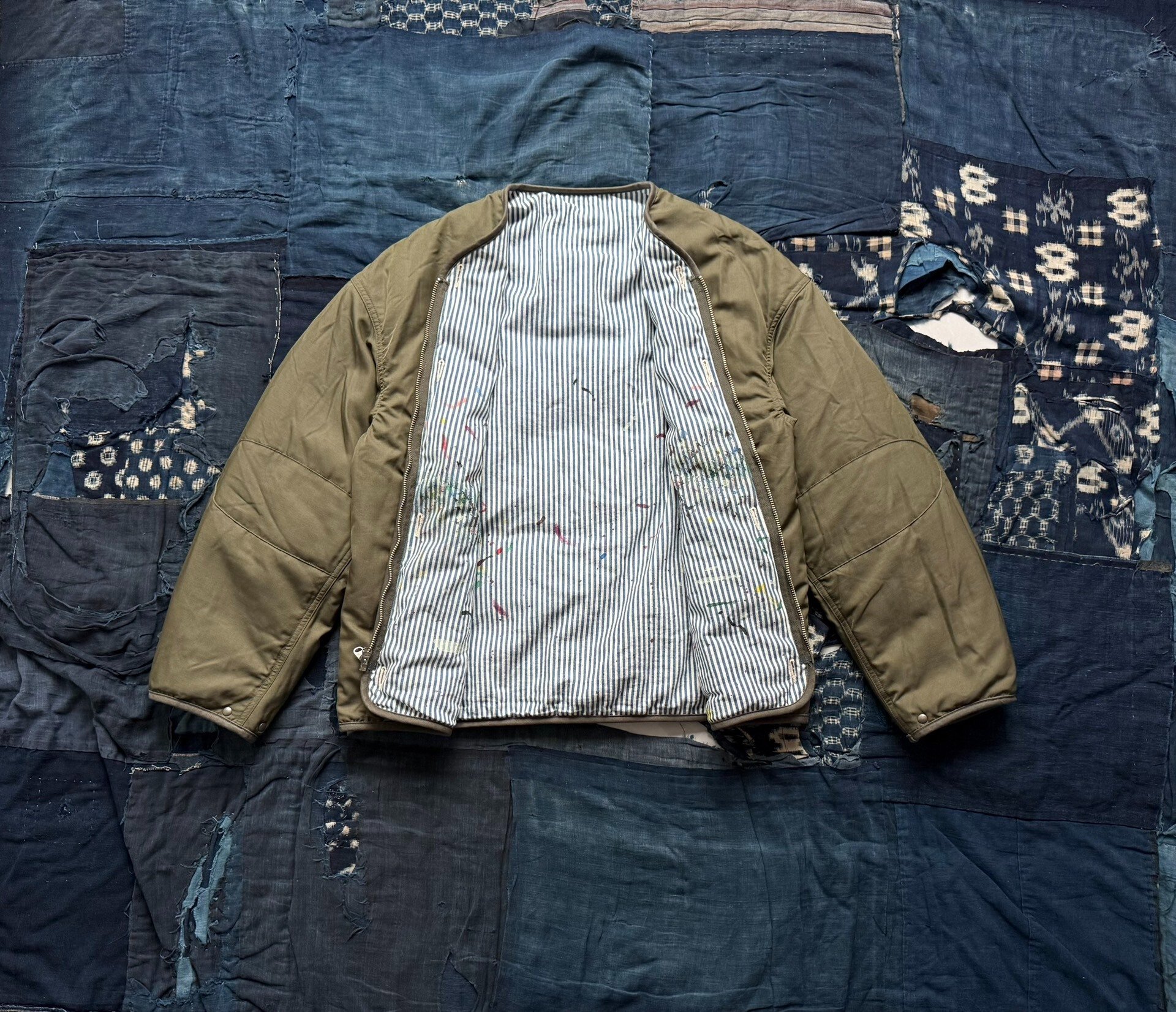 VISVIM 26SS IRIS DOWN JKT DMGD — label