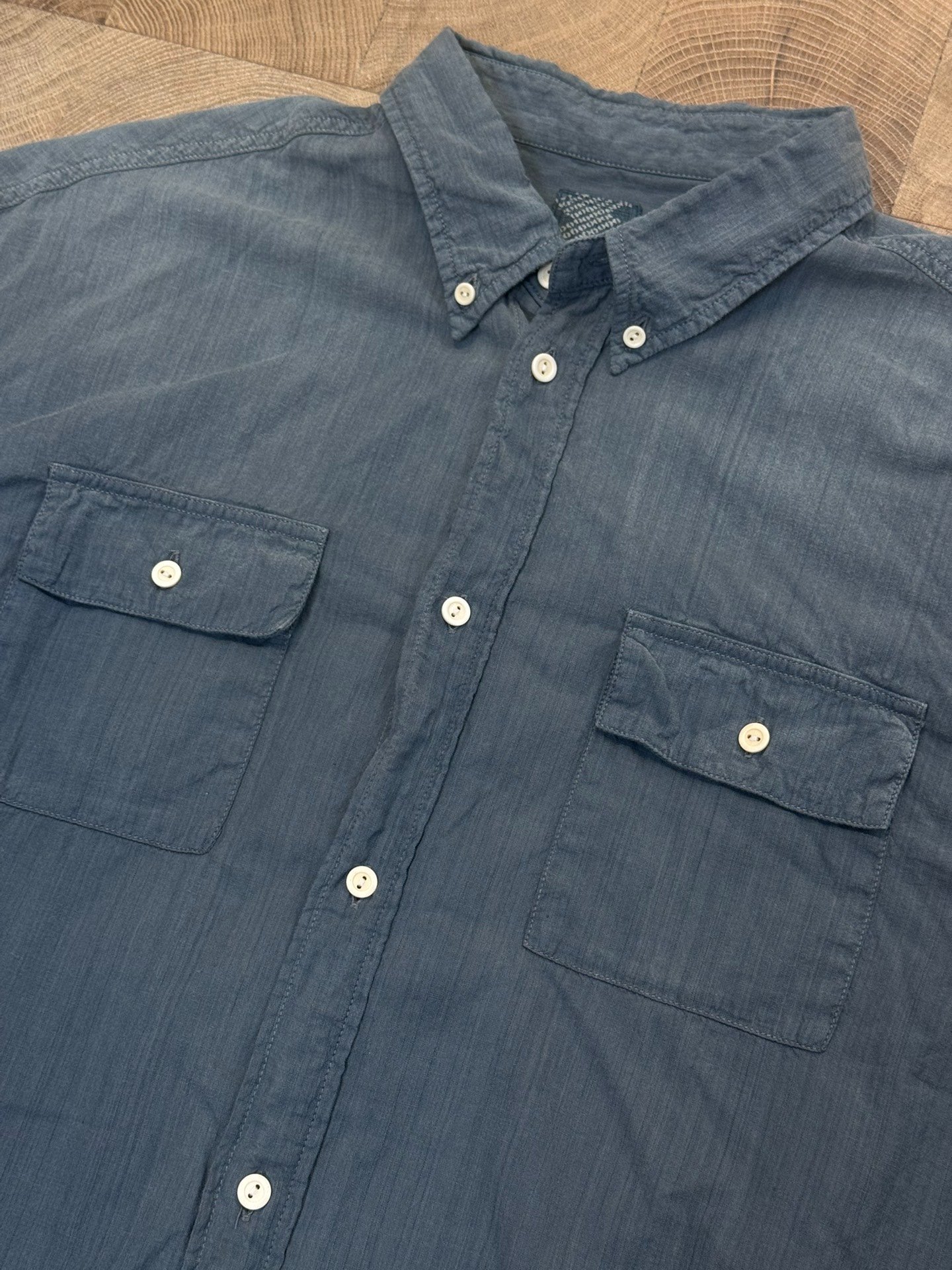 VISVIM 22AW ICT PALMER SHIRT L/S DMGD — front