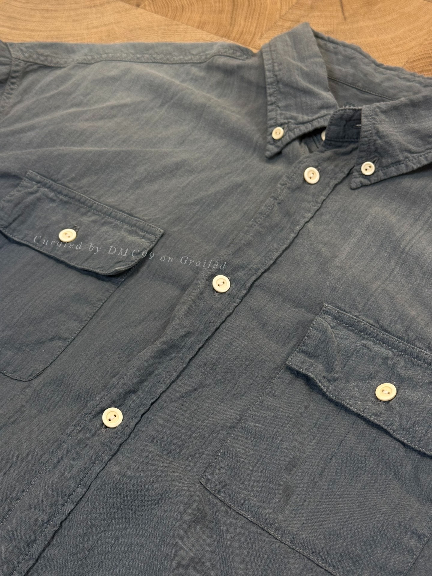 VISVIM 22AW ICT PALMER SHIRT L/S DMGD — back