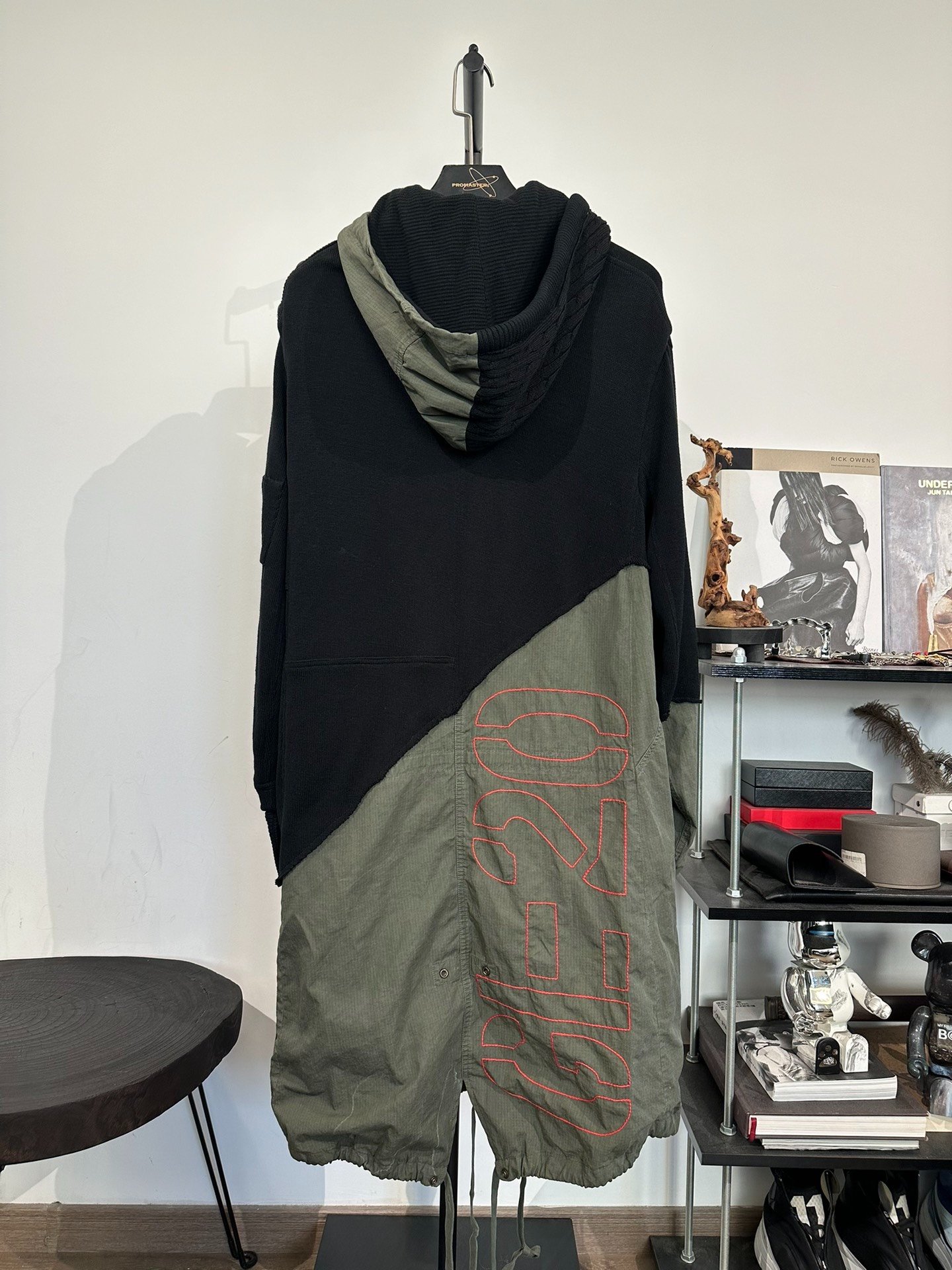 Greg Lauren x Paul&Shark Military Hooded Coat — front