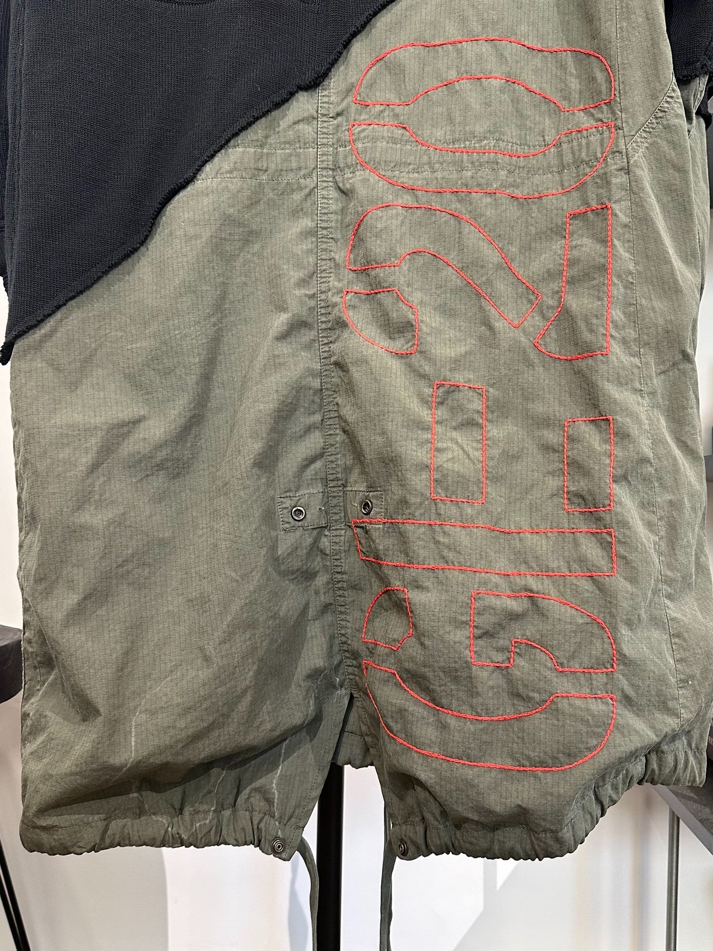 Greg Lauren x Paul&Shark Military Hooded Coat — detail