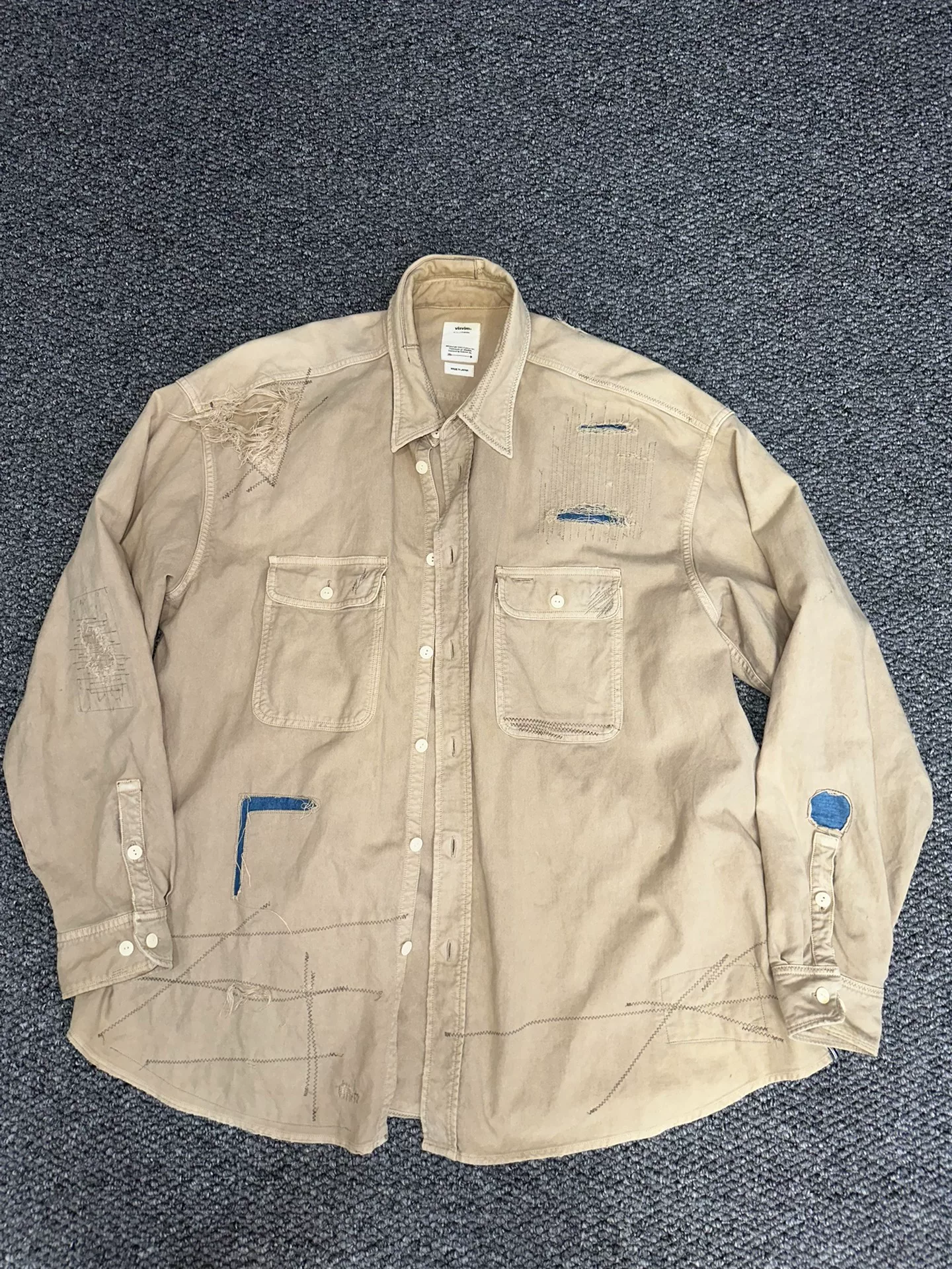 visvim Distressed Button-Up Shirt