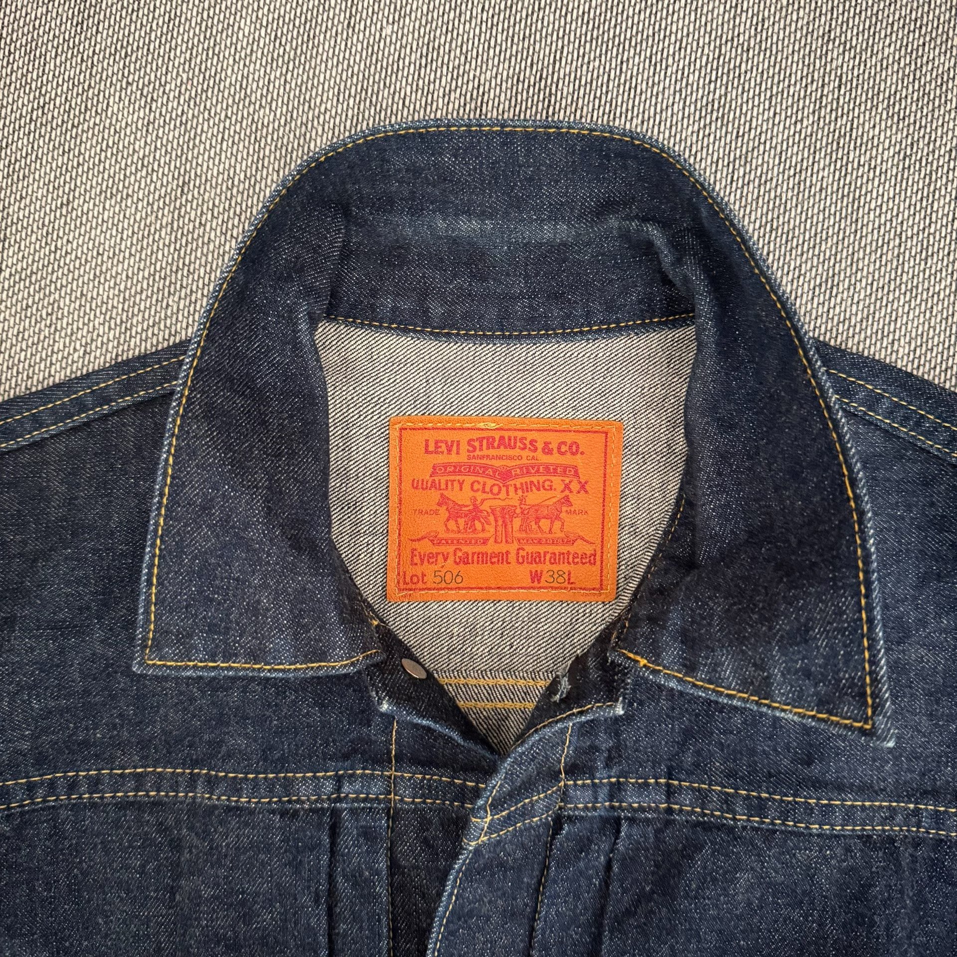 Levi's LVC 506XX Denim Jacket — detail