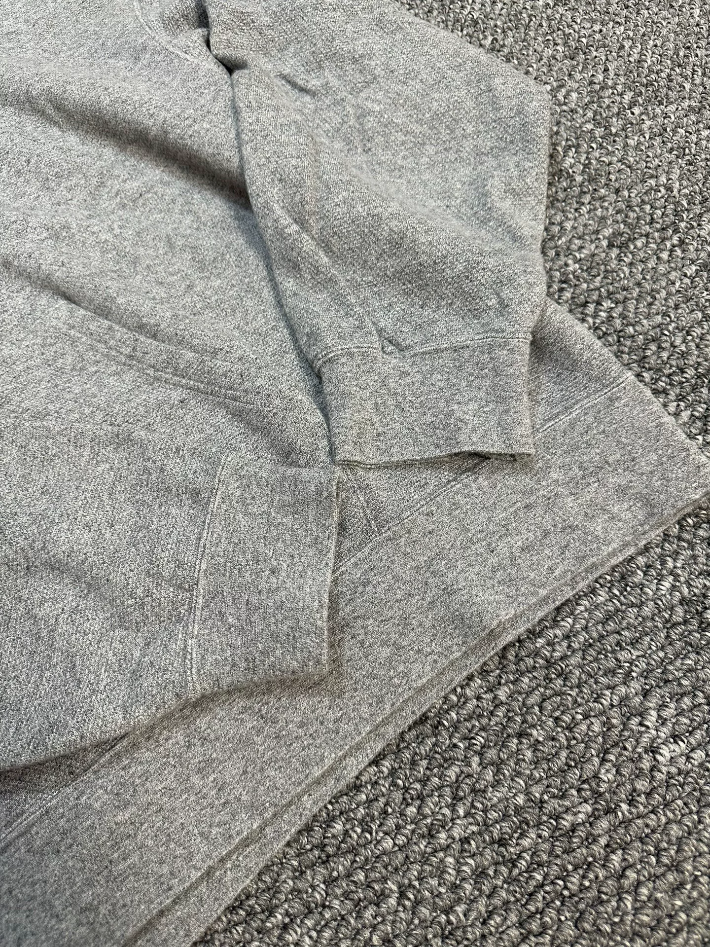 visvim amplus Gray Graphic Hoodie — detail