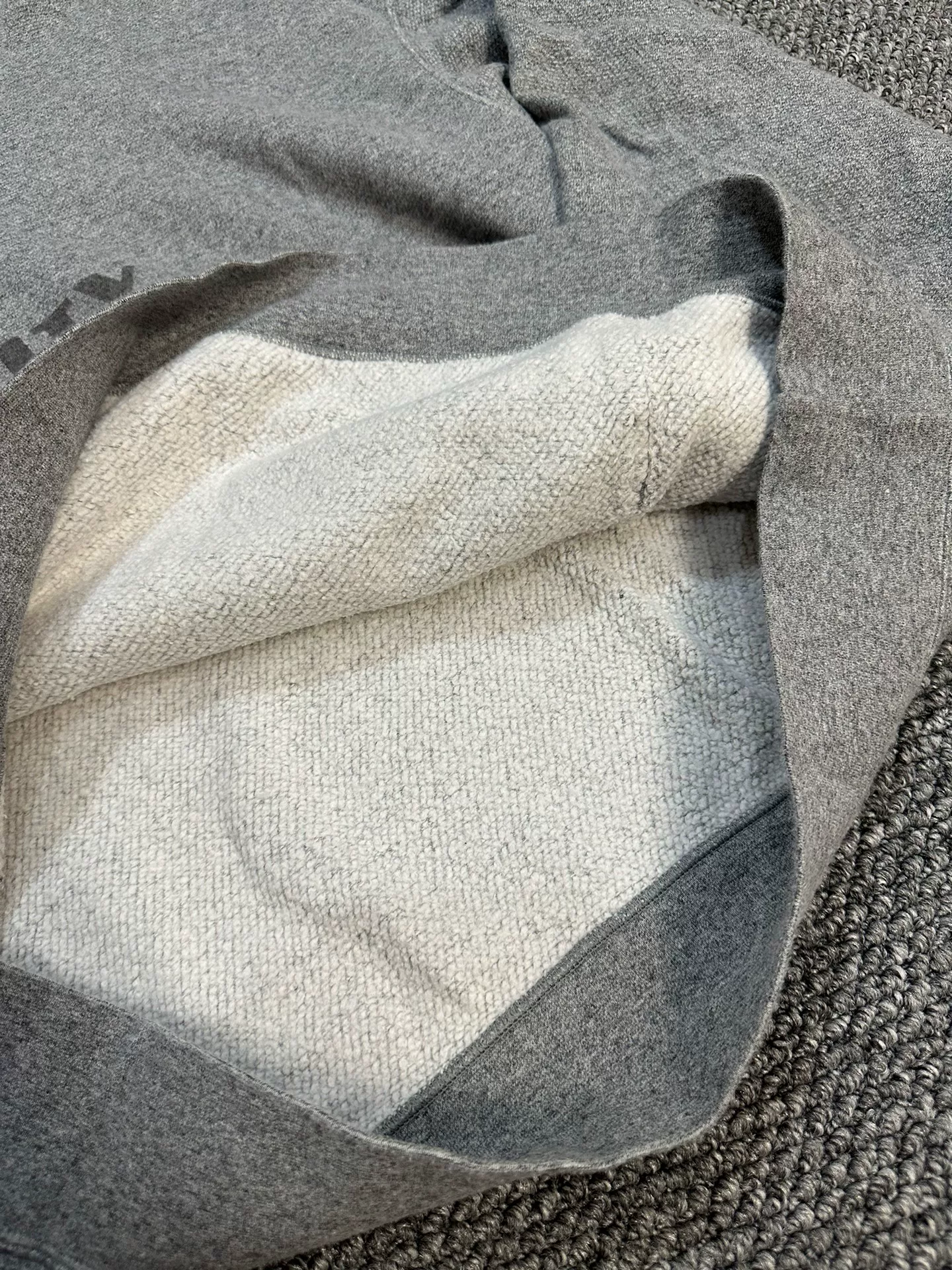 visvim amplus Gray Graphic Hoodie — back
