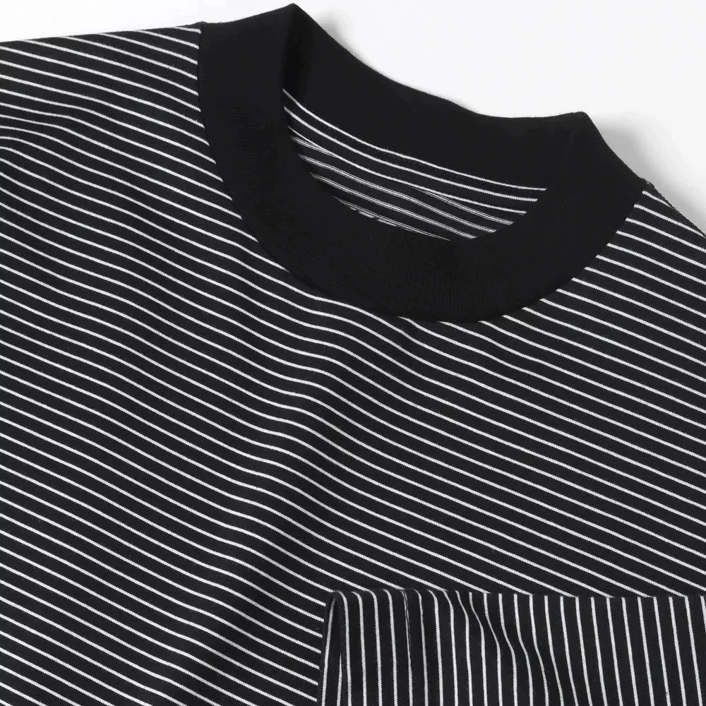 Striped Balloon Sleeve T-Shirt — front